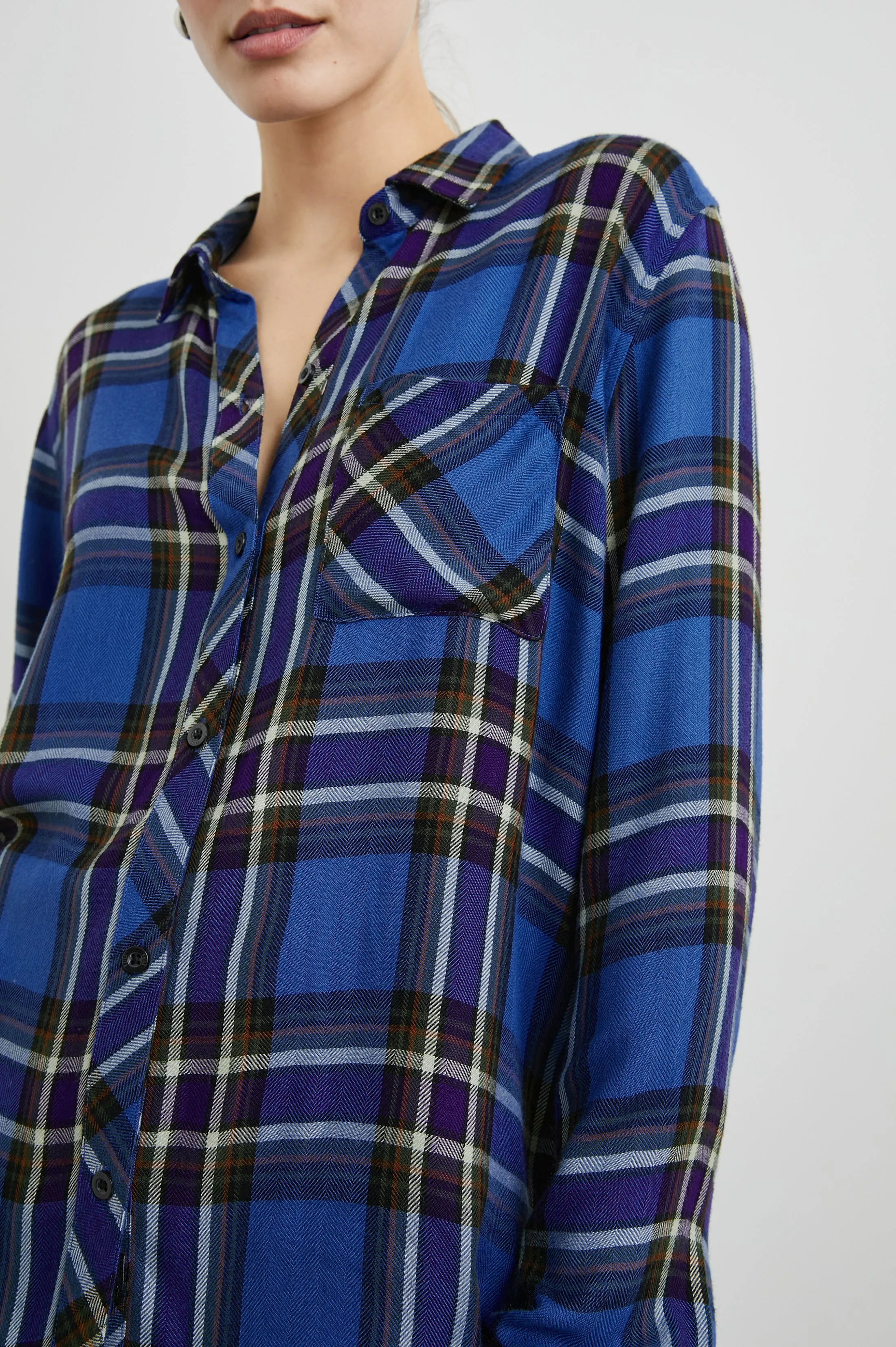 HUNTER SHIRT - SAPPHIRE INDIGO sold by Rails product image thumbnail 2
