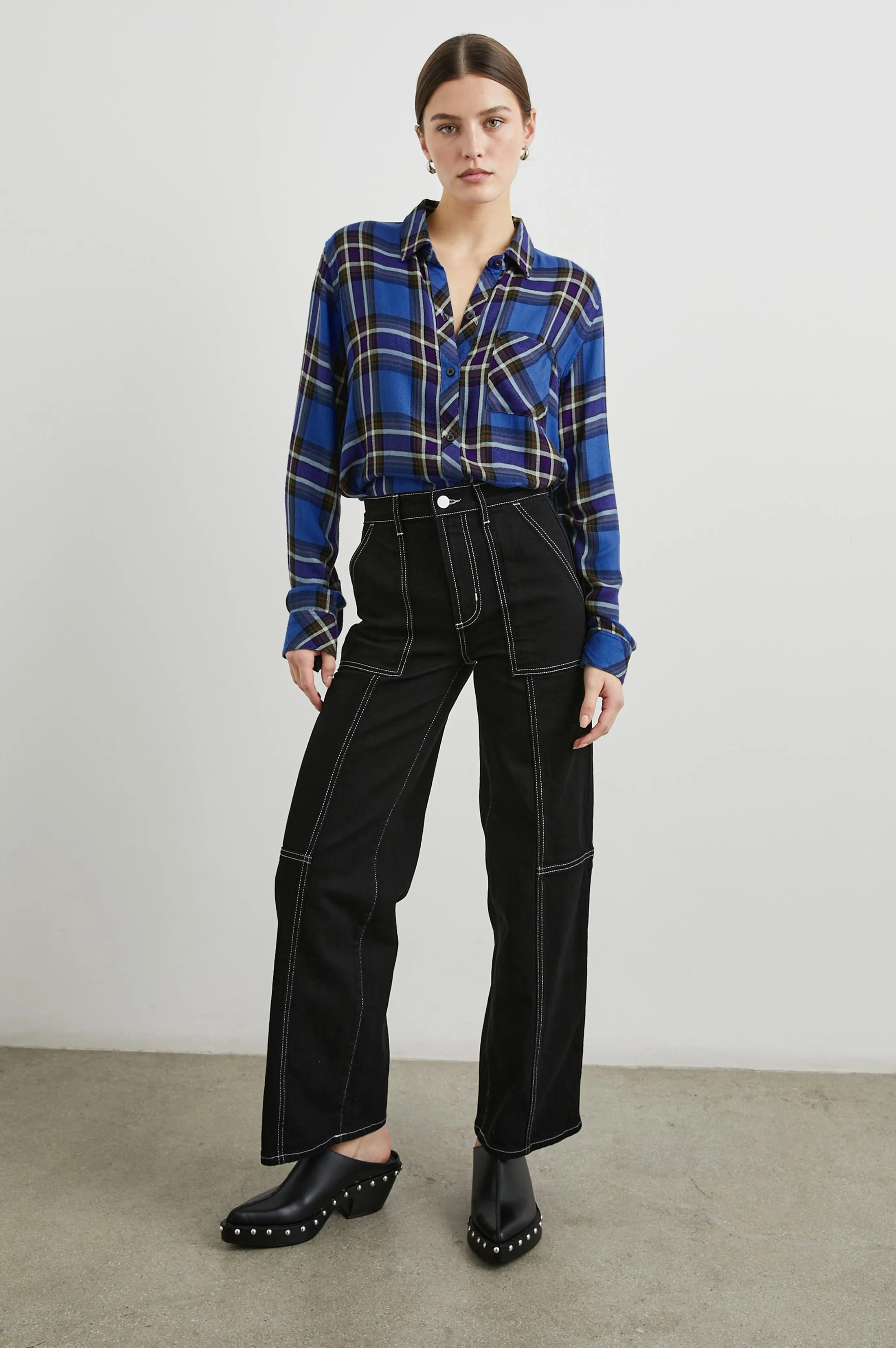 HUNTER SHIRT - SAPPHIRE INDIGO sold by Rails product image thumbnail 3