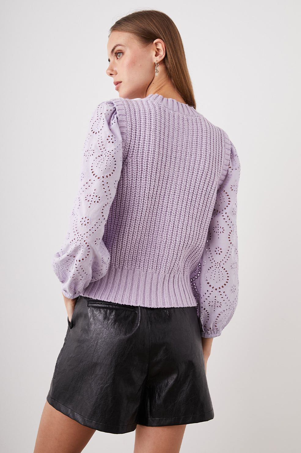 DHALIA SWEATER - LILAC sold by Rails product image thumbnail 5