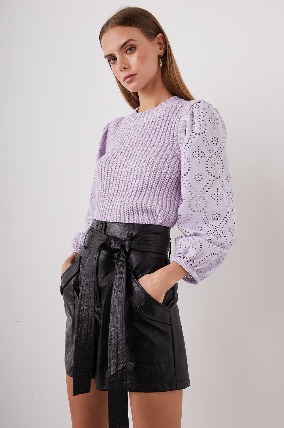 DHALIA SWEATER - LILAC sold by Rails