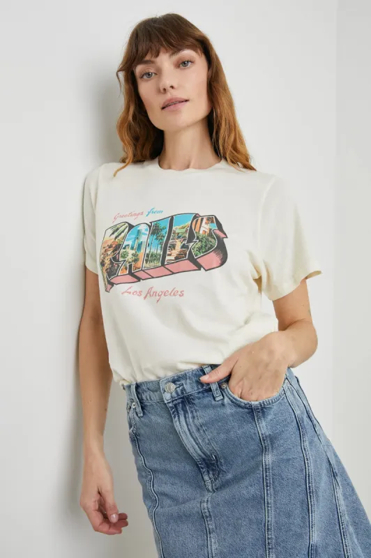 BOYFRIEND T-SHIRT - RAILS LOS ANGELES ECRU sold by Rails