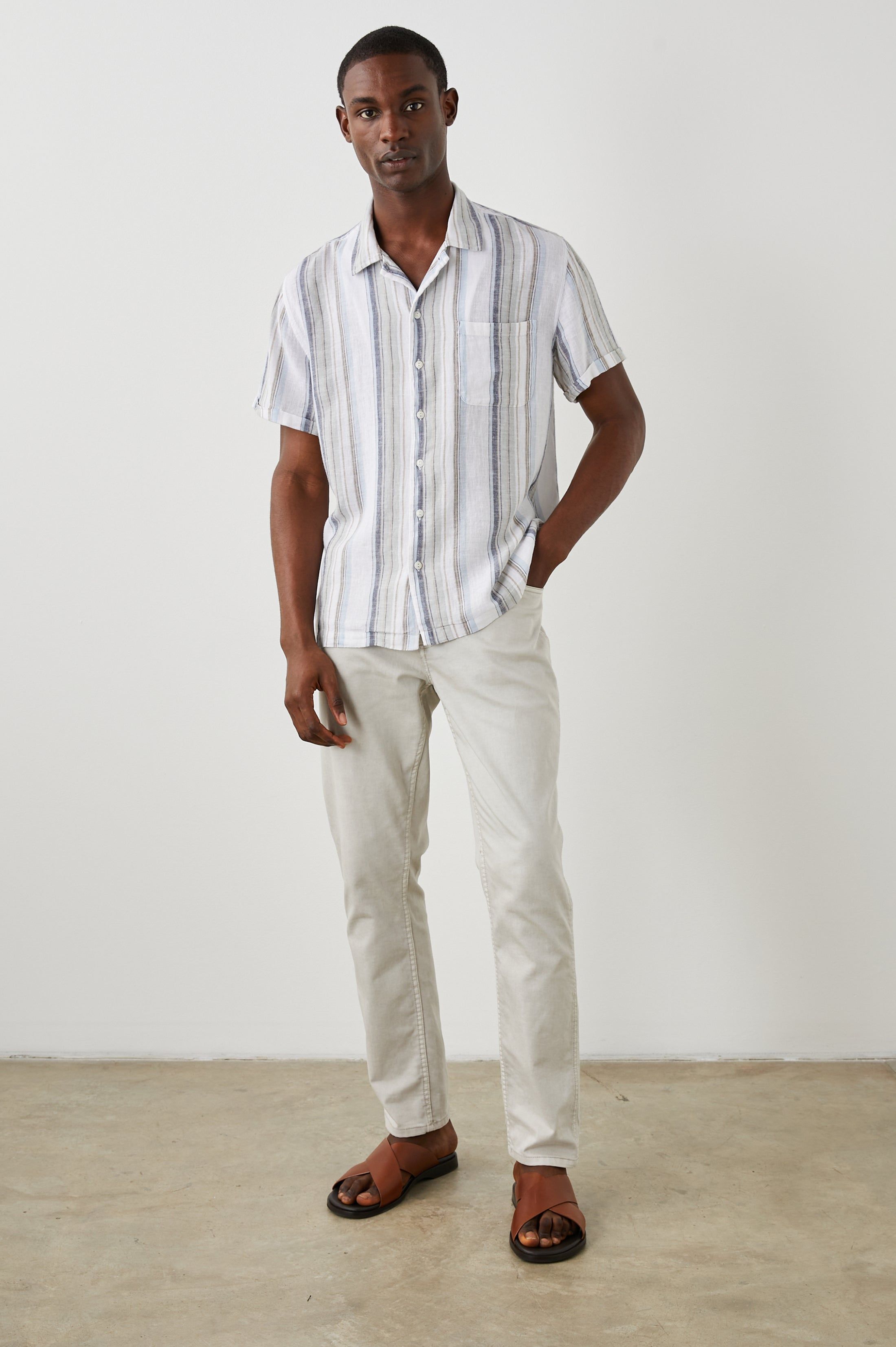 MORENO SHIRT - BRUMA STRIPE sold by Rails product image thumbnail 6