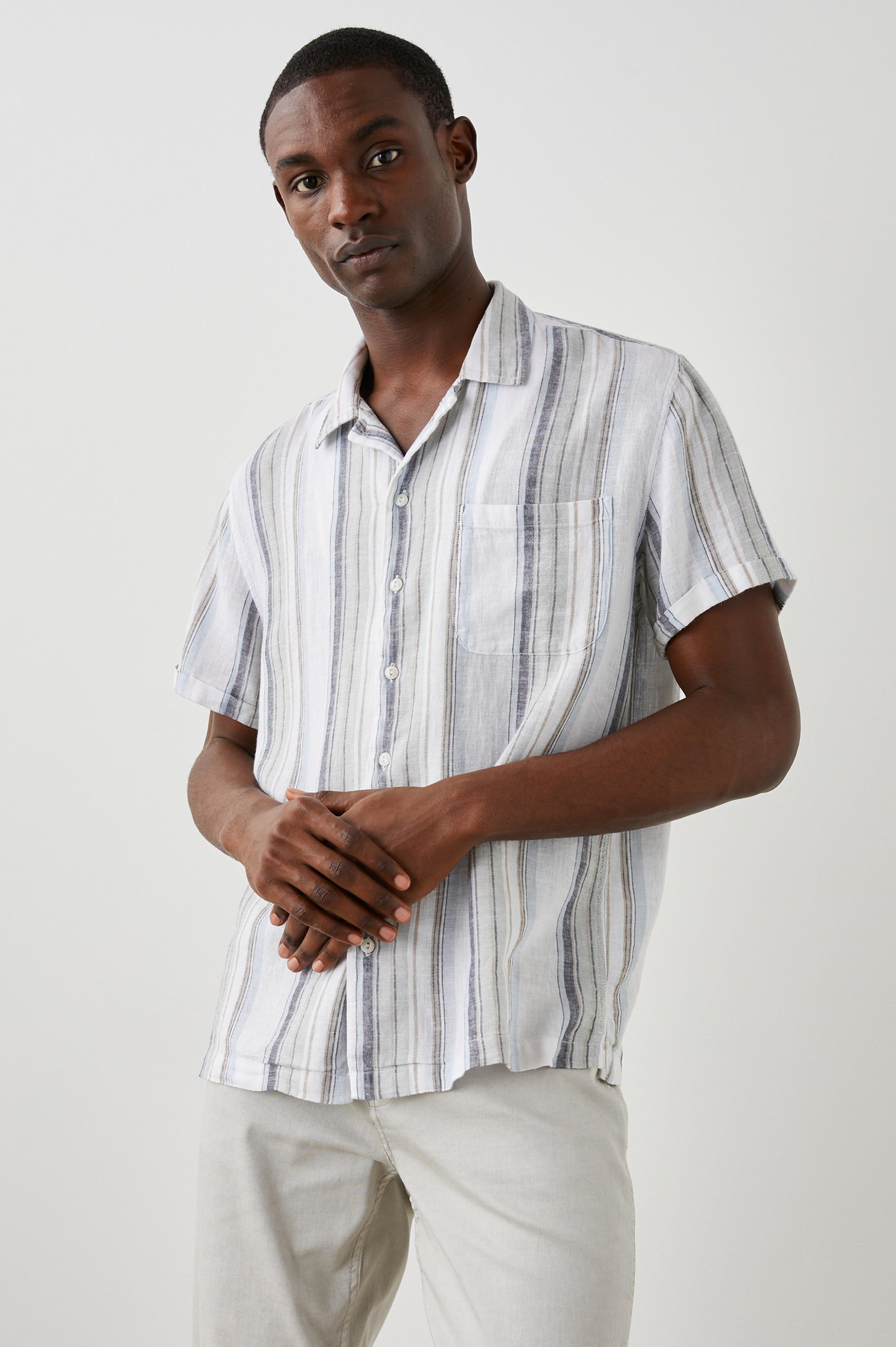 MORENO SHIRT - BRUMA STRIPE sold by Rails product image thumbnail 3