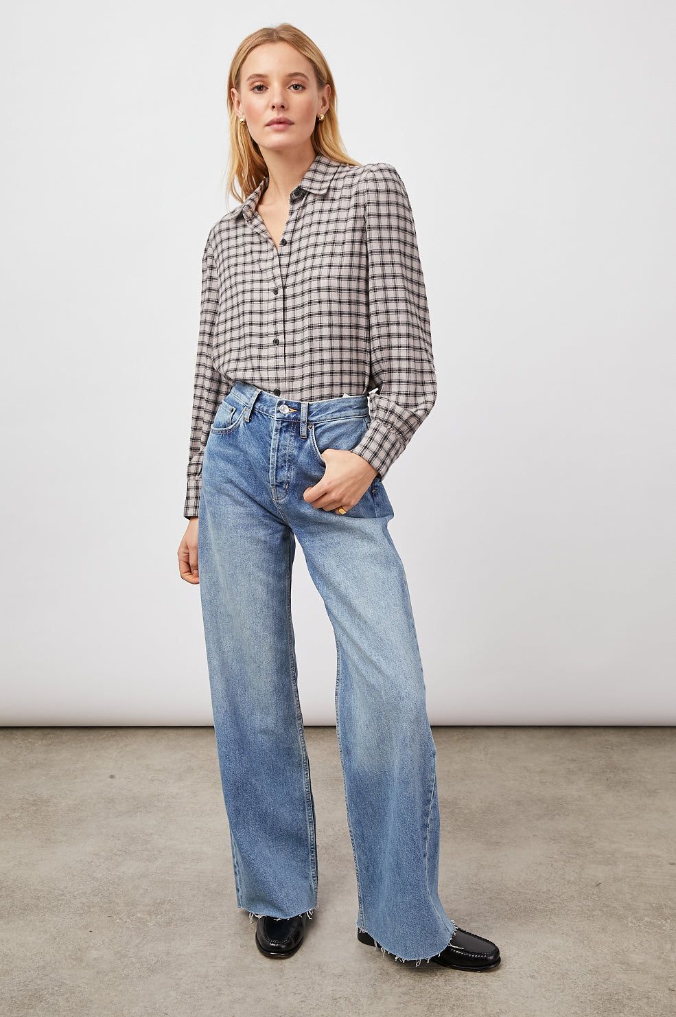 ANGELICA SHIRT - MALT ONYX sold by Rails product image thumbnail 3