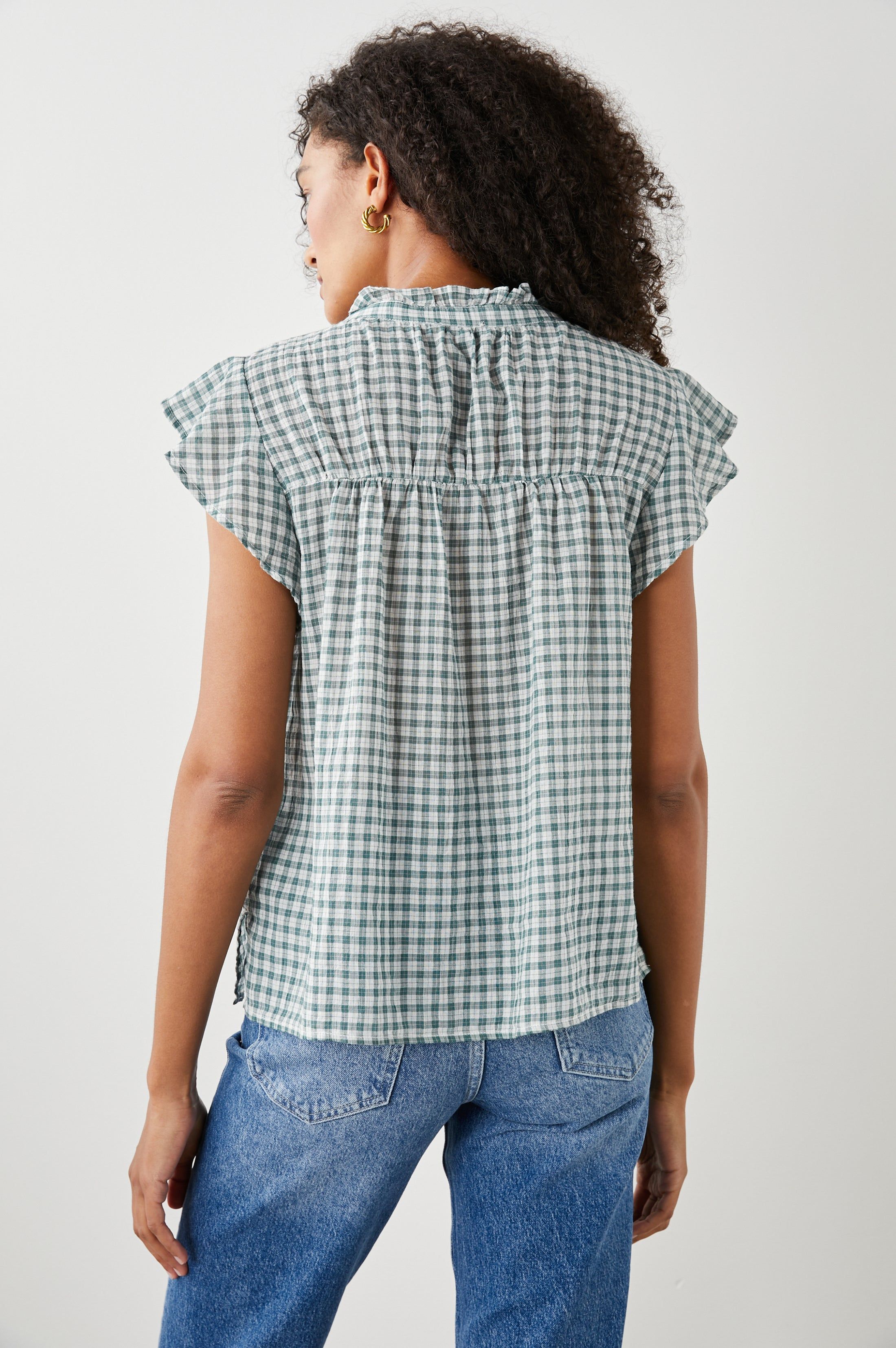 RUTHIE TOP - VERDE ROSE sold by Rails product image thumbnail 5