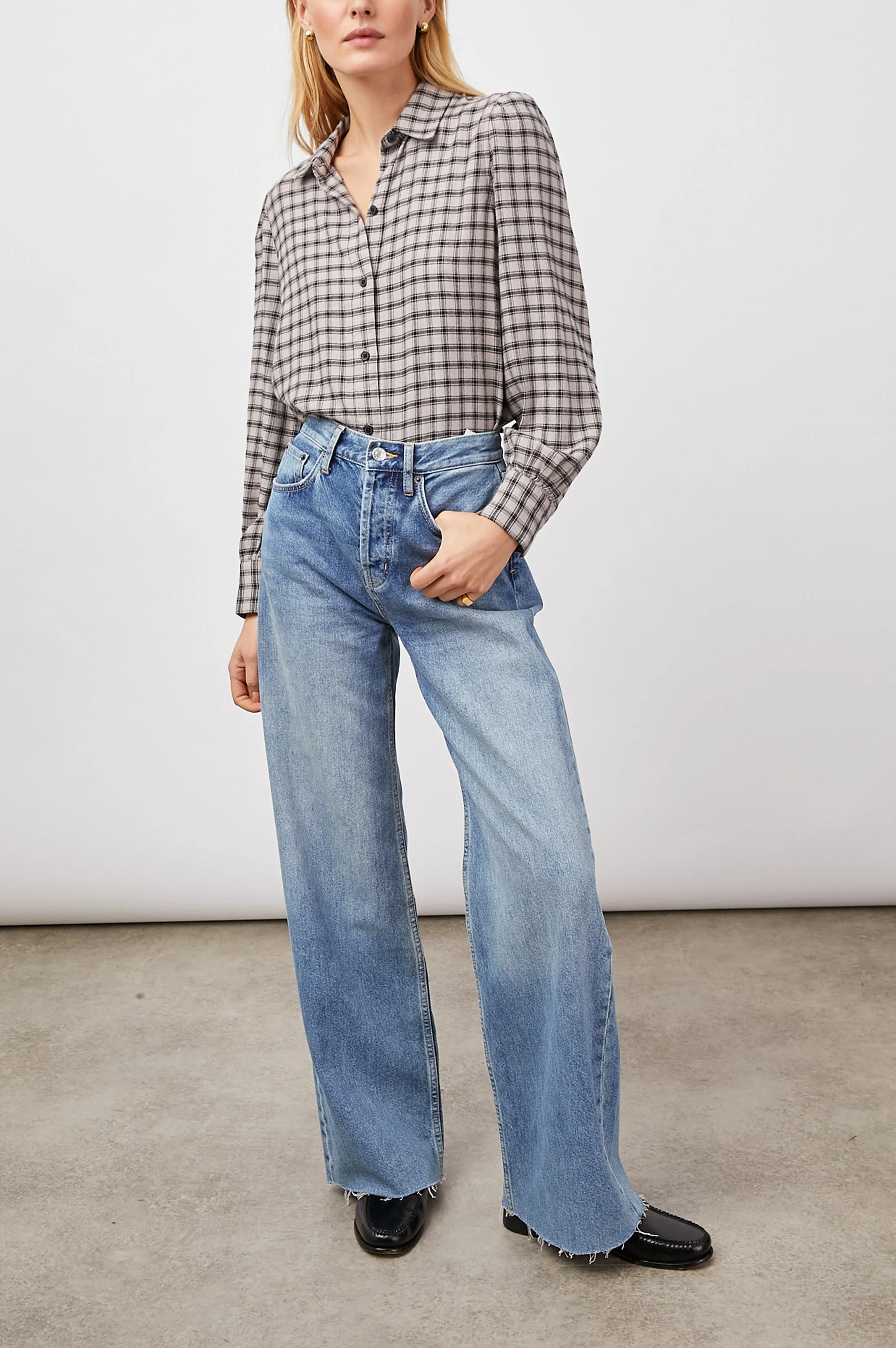 ANGELICA SHIRT - MALT ONYX sold by Rails product image thumbnail 3