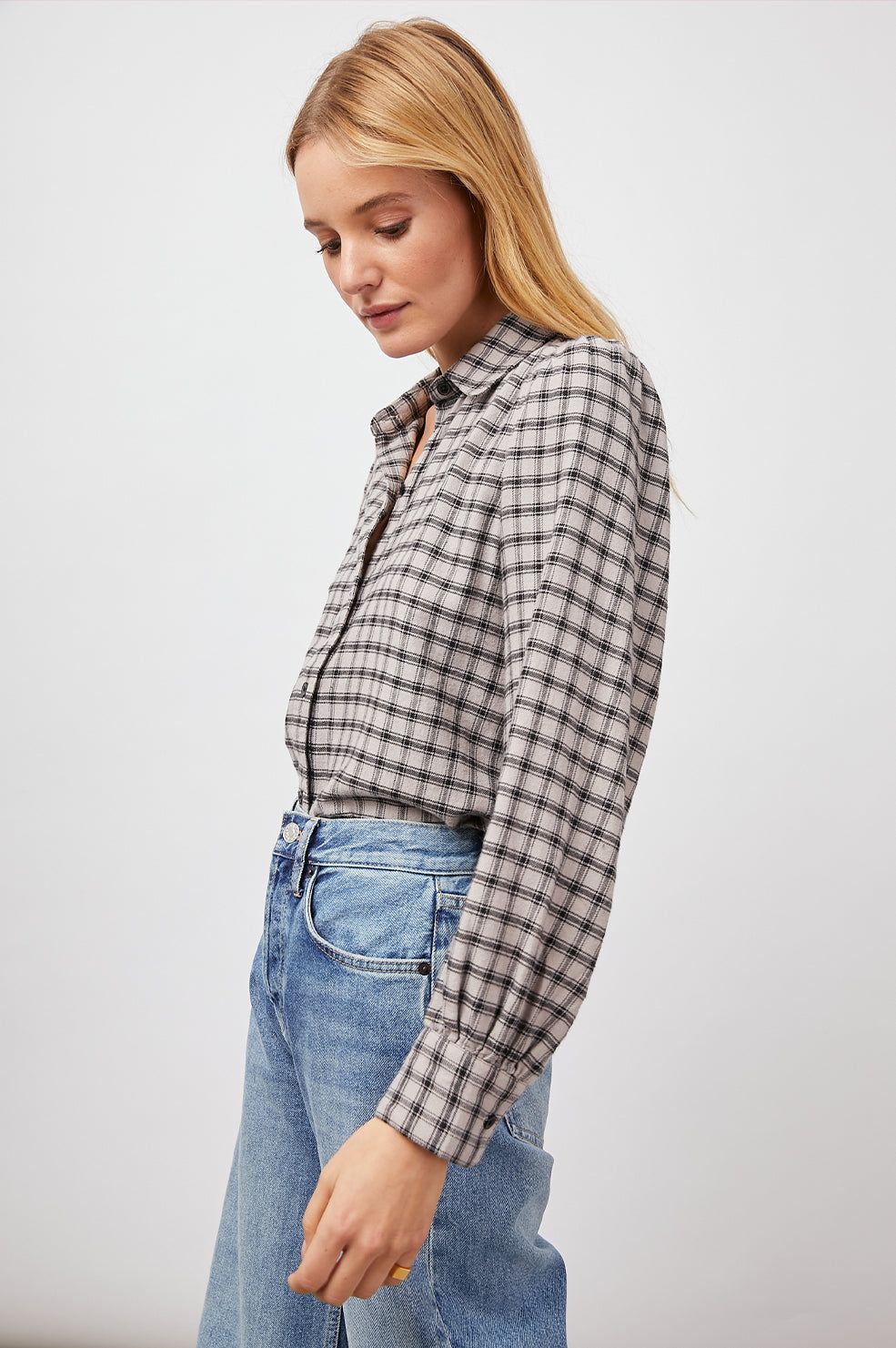 ANGELICA SHIRT - MALT ONYX sold by Rails product image thumbnail 4