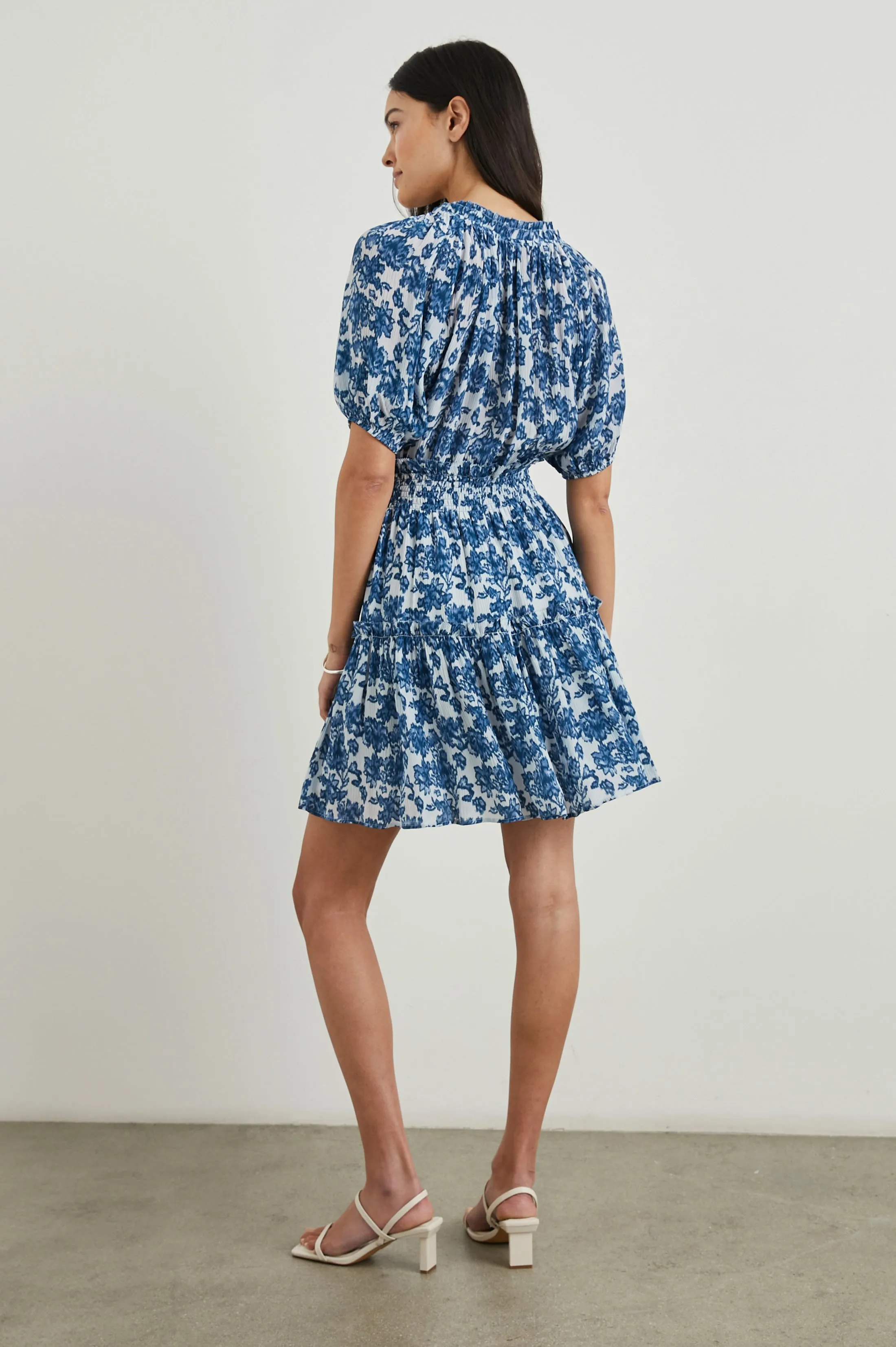 FIORELLA DRESS - CHAMBRAY FLORAL sold by Rails product image thumbnail 5