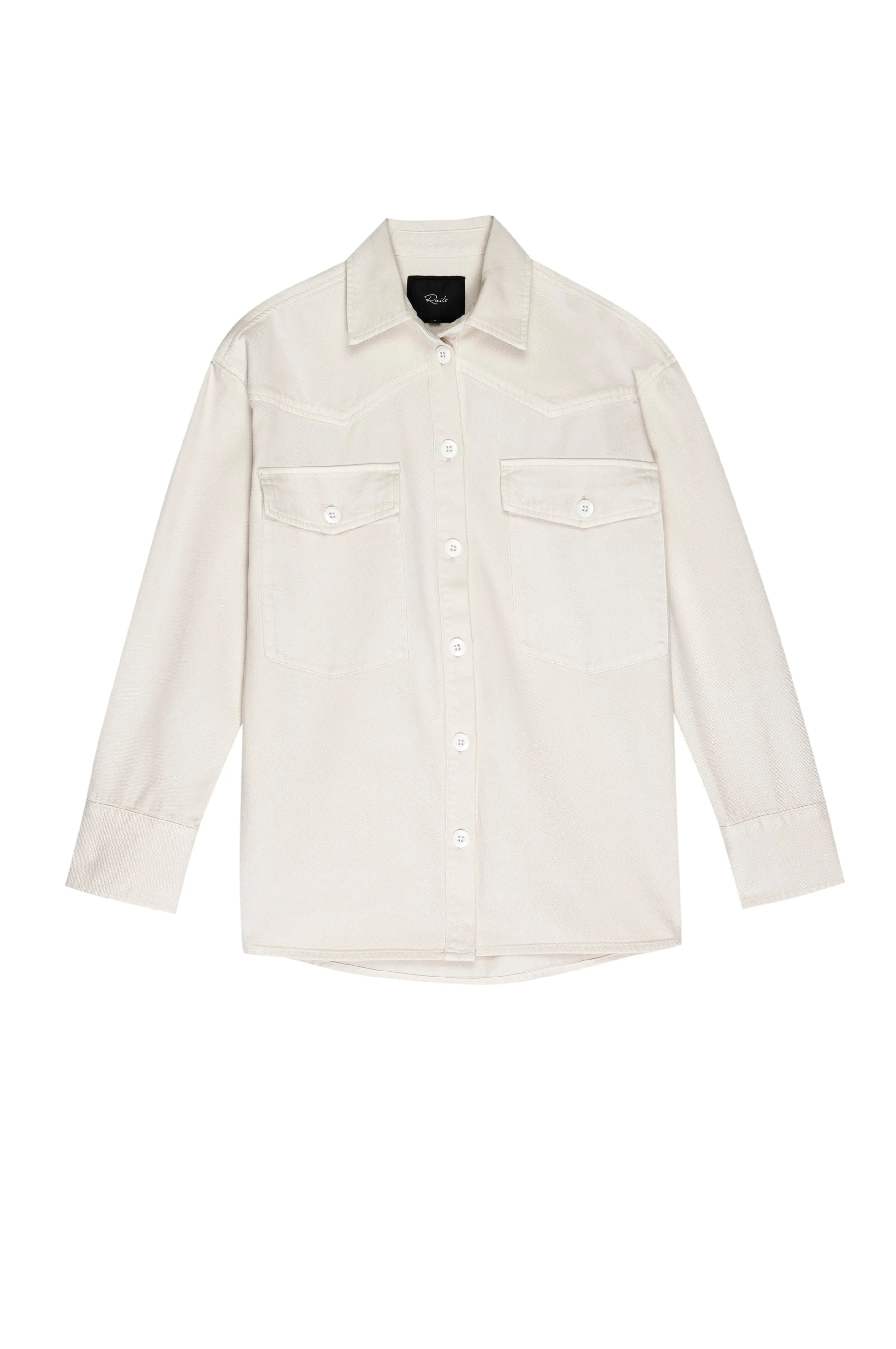 AUGUST SHIRT JACKET - ECRU sold by Rails product image thumbnail 5