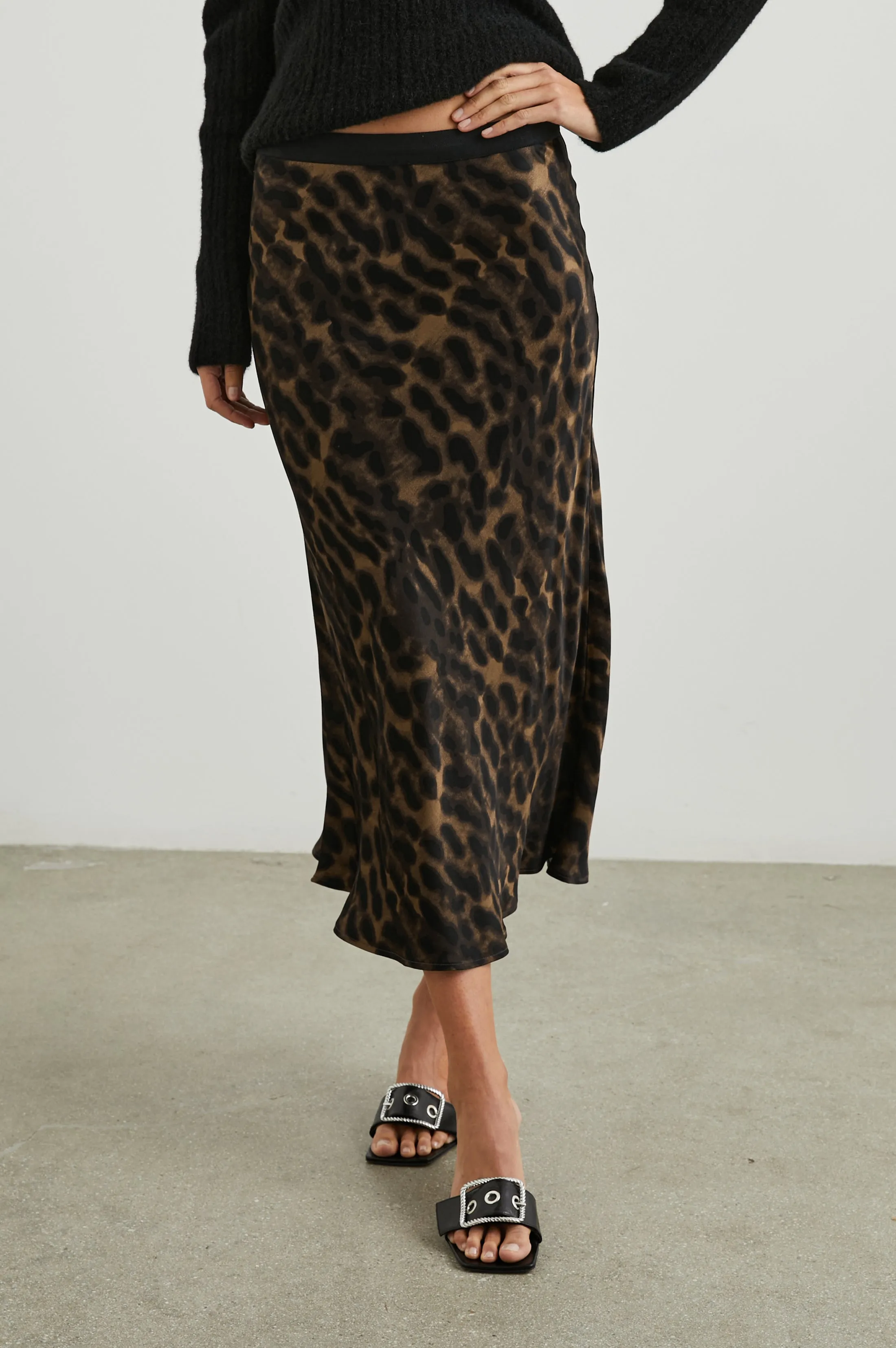 BERLIN SKIRT - UMBER LEOPARD sold by Rails