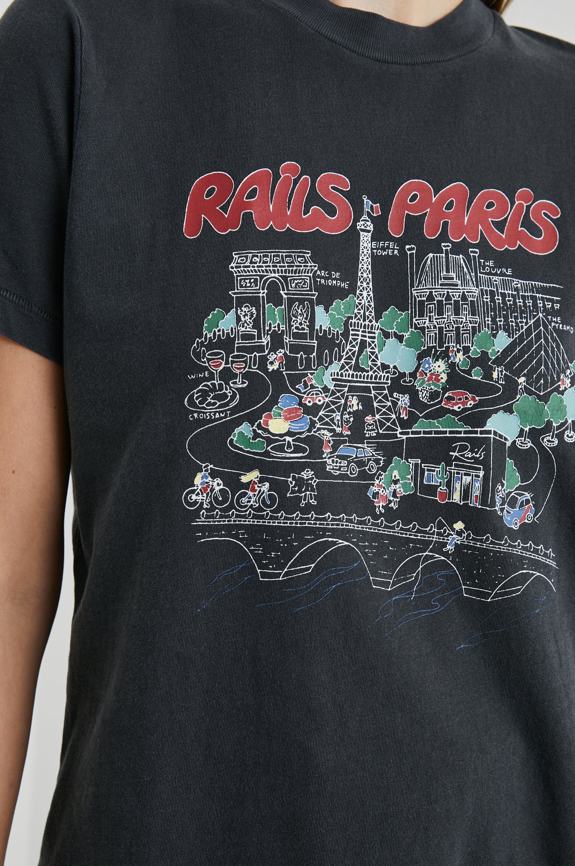 BOYFRIEND T-SHIRT - RAILS PARIS MAP sold by Rails product image thumbnail 2