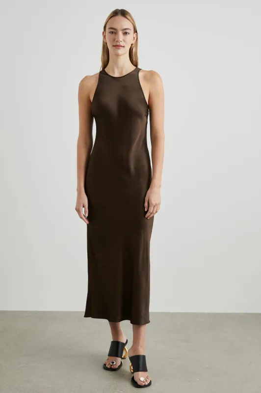 SOLENE DRESS - DARK MOSS sold by Rails
