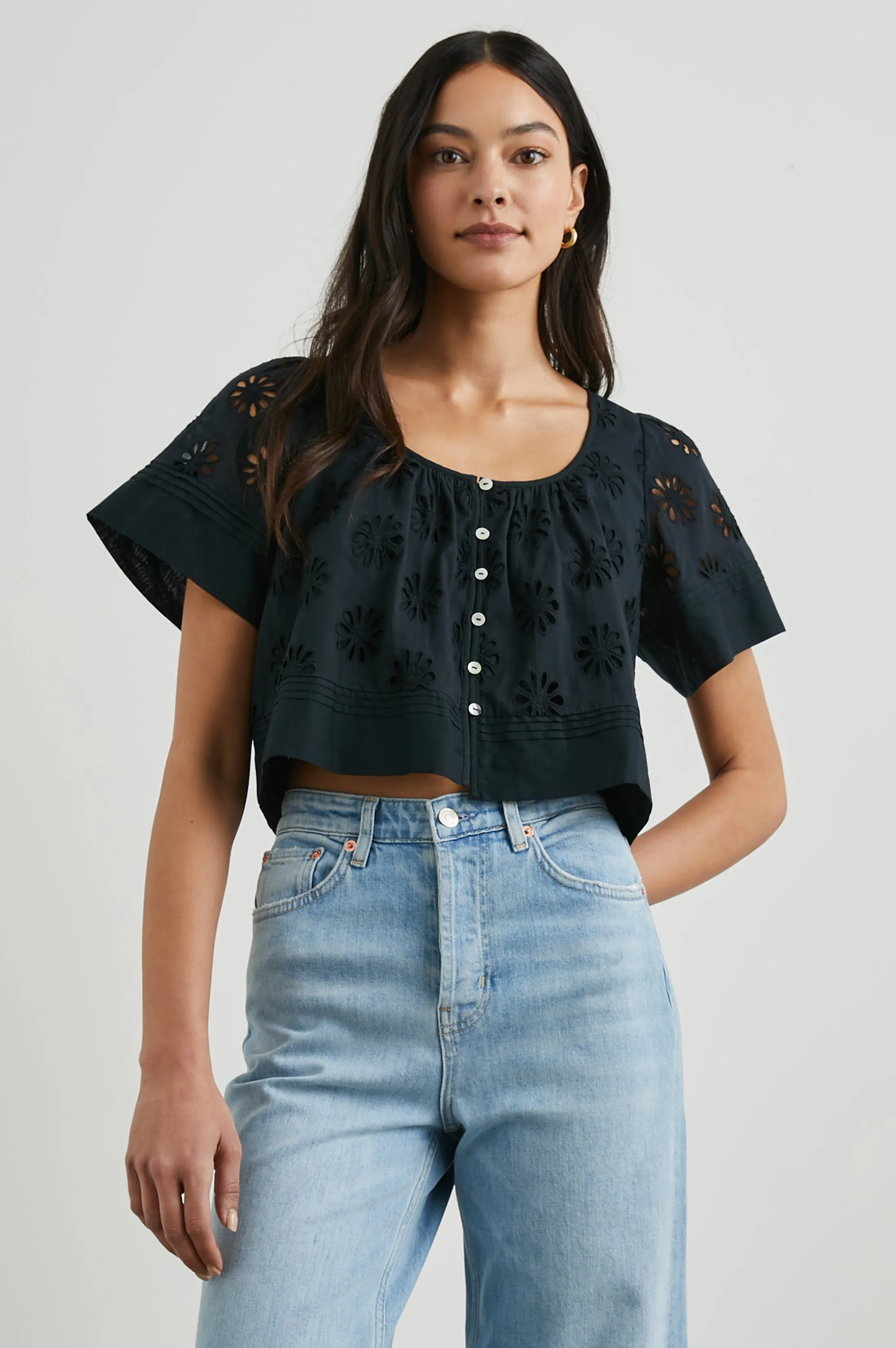 BAMBINA TOP - BLACK sold by Rails