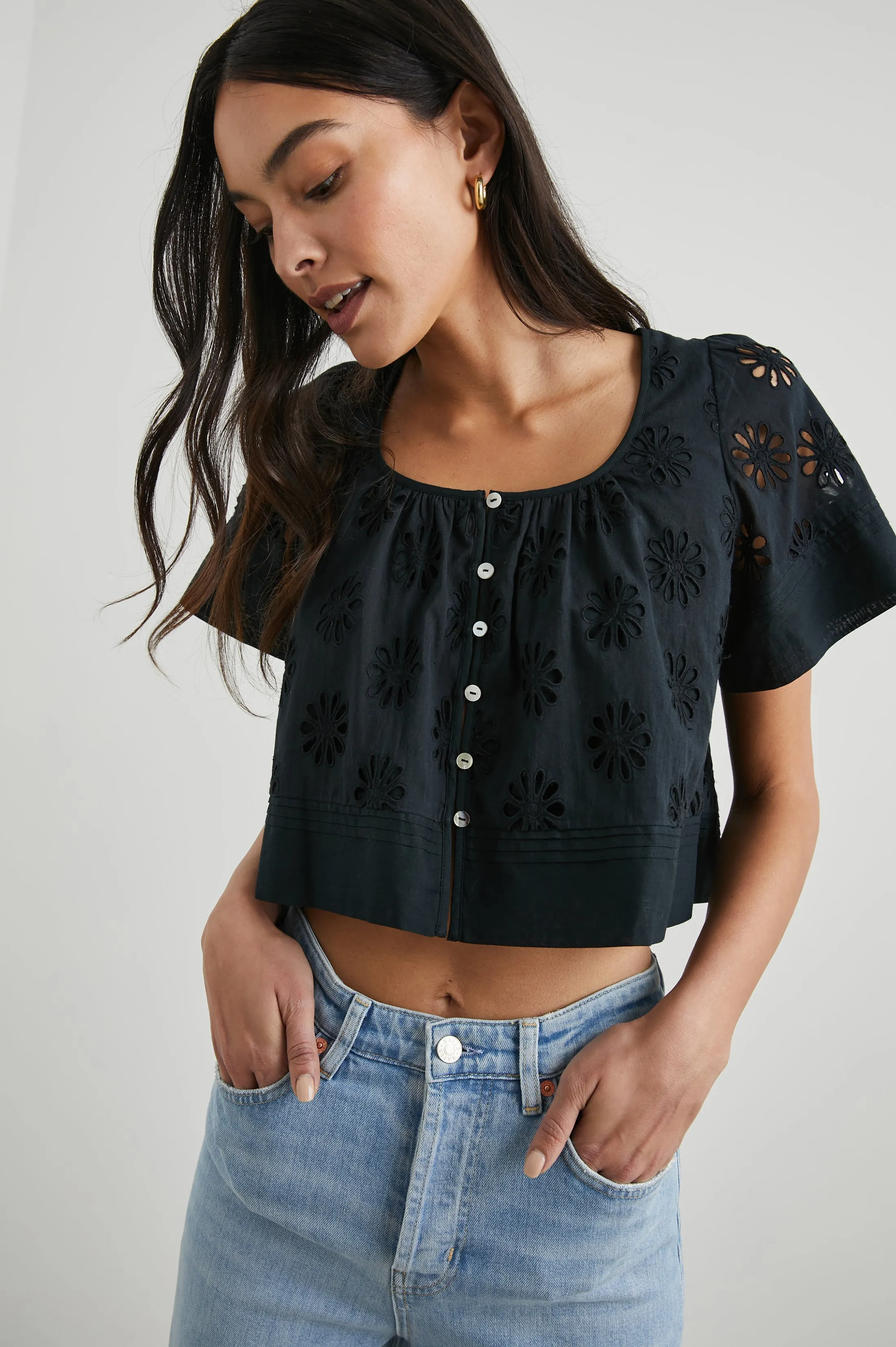BAMBINA TOP - BLACK sold by Rails product image thumbnail 4