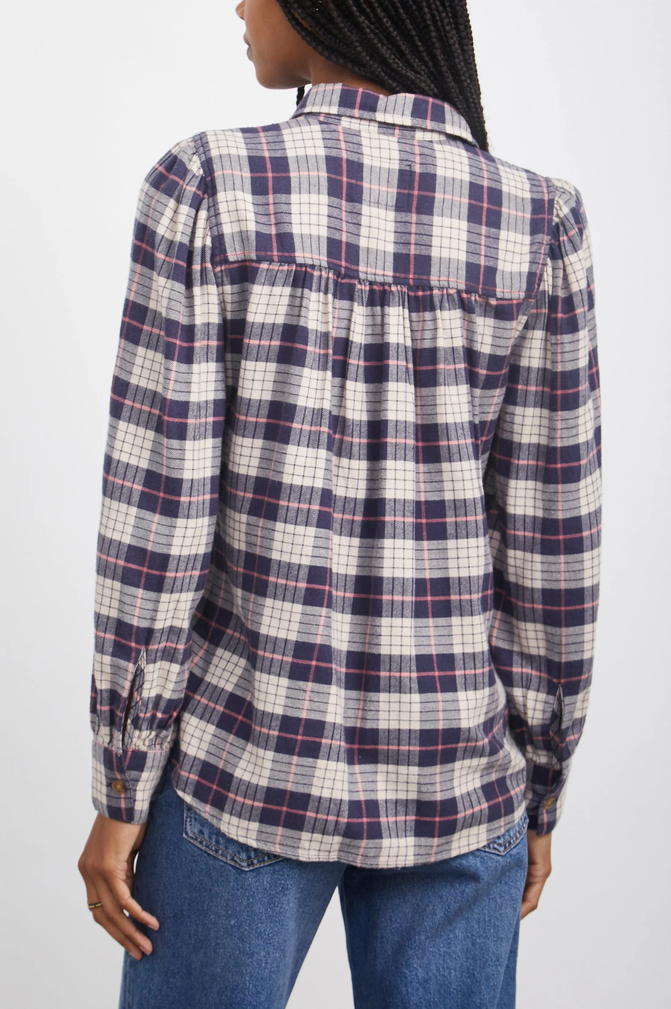 ANGELICA SHIRT - ALMOND PINK NAVY sold by Rails product image thumbnail 4