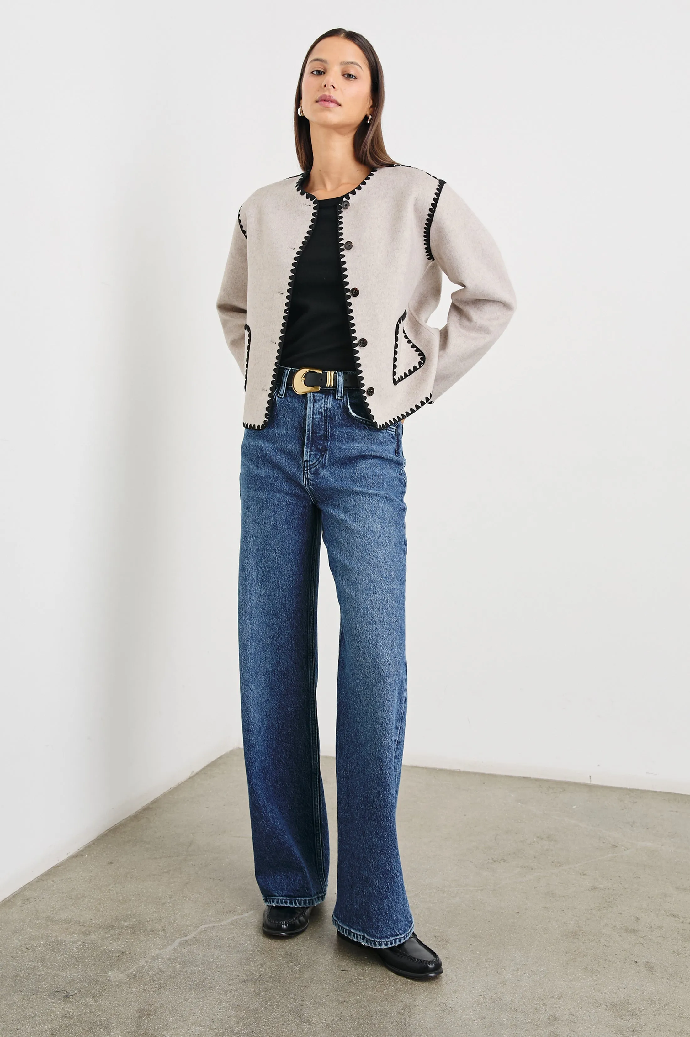 MELANIE JACKET - OATMEAL sold by Rails product image thumbnail 4