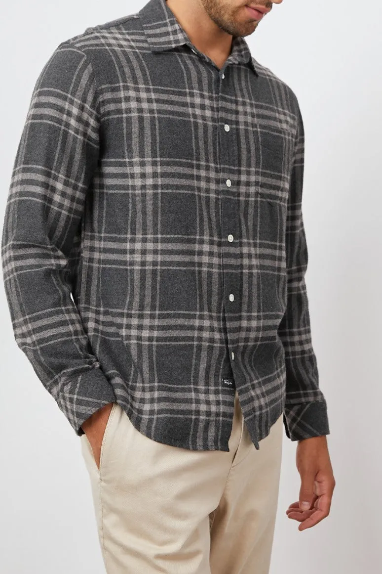 LENNOX SHIRT - CHARCOAL WRAITH MELANGE sold by Rails product image thumbnail 5