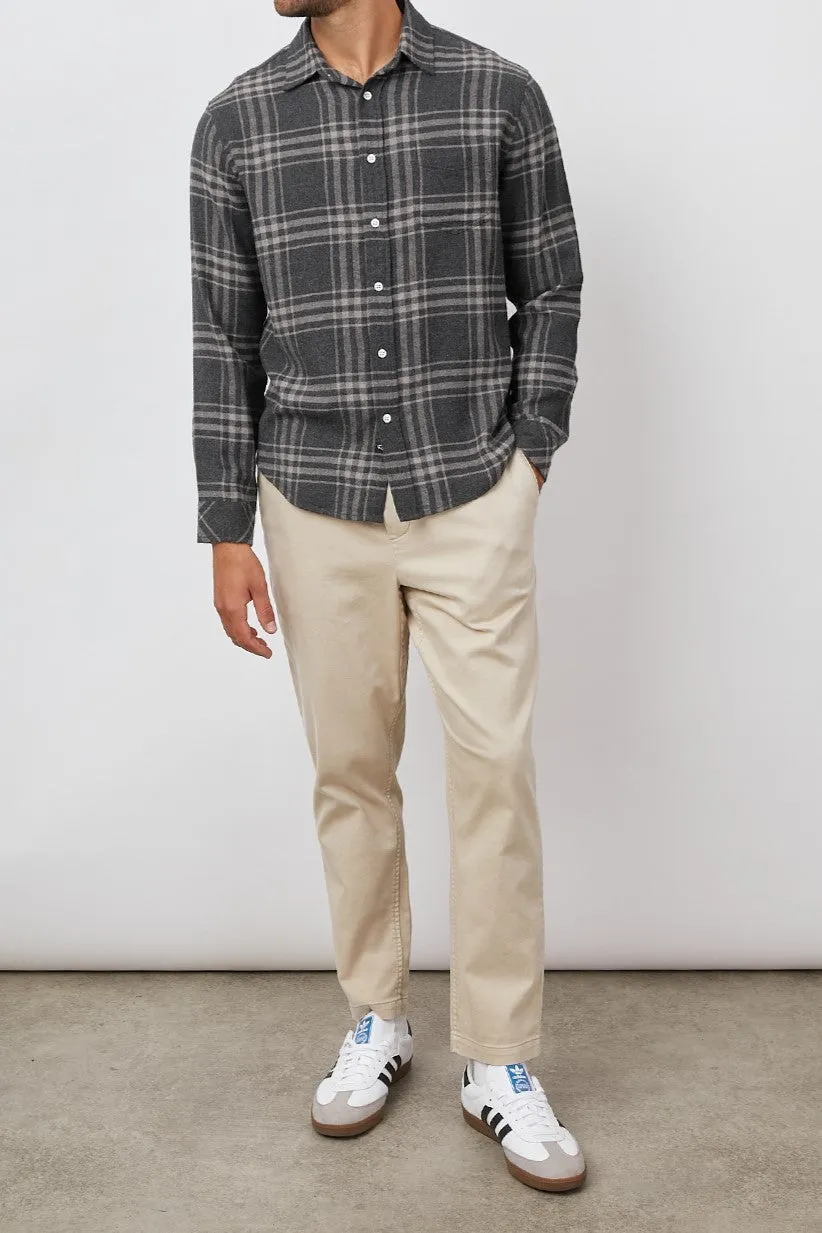 LENNOX SHIRT - CHARCOAL WRAITH MELANGE sold by Rails product image thumbnail 3