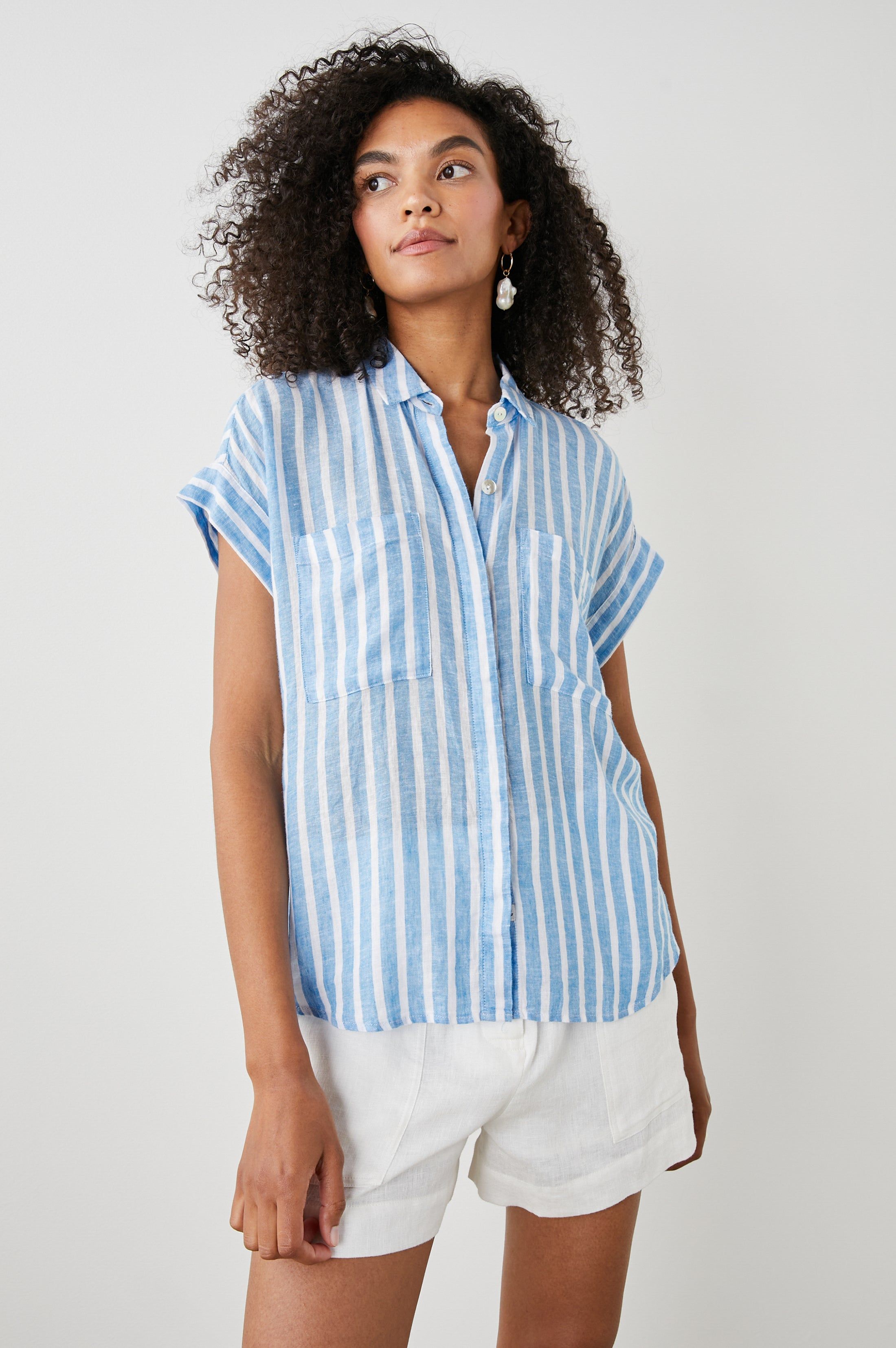 CITO SHIRT - LAKE STRIPE sold by Rails product image thumbnail 3