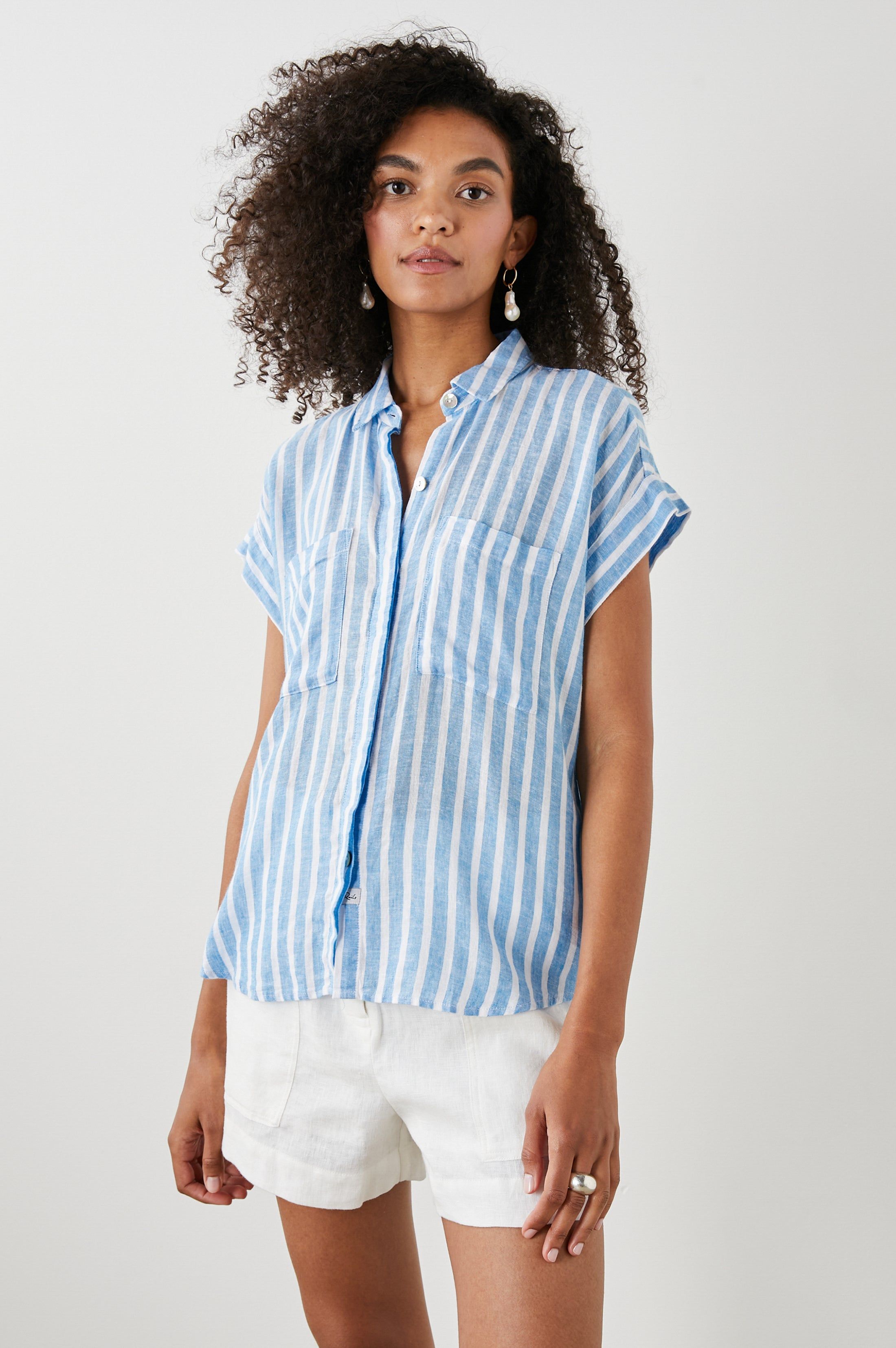 CITO SHIRT - LAKE STRIPE sold by Rails