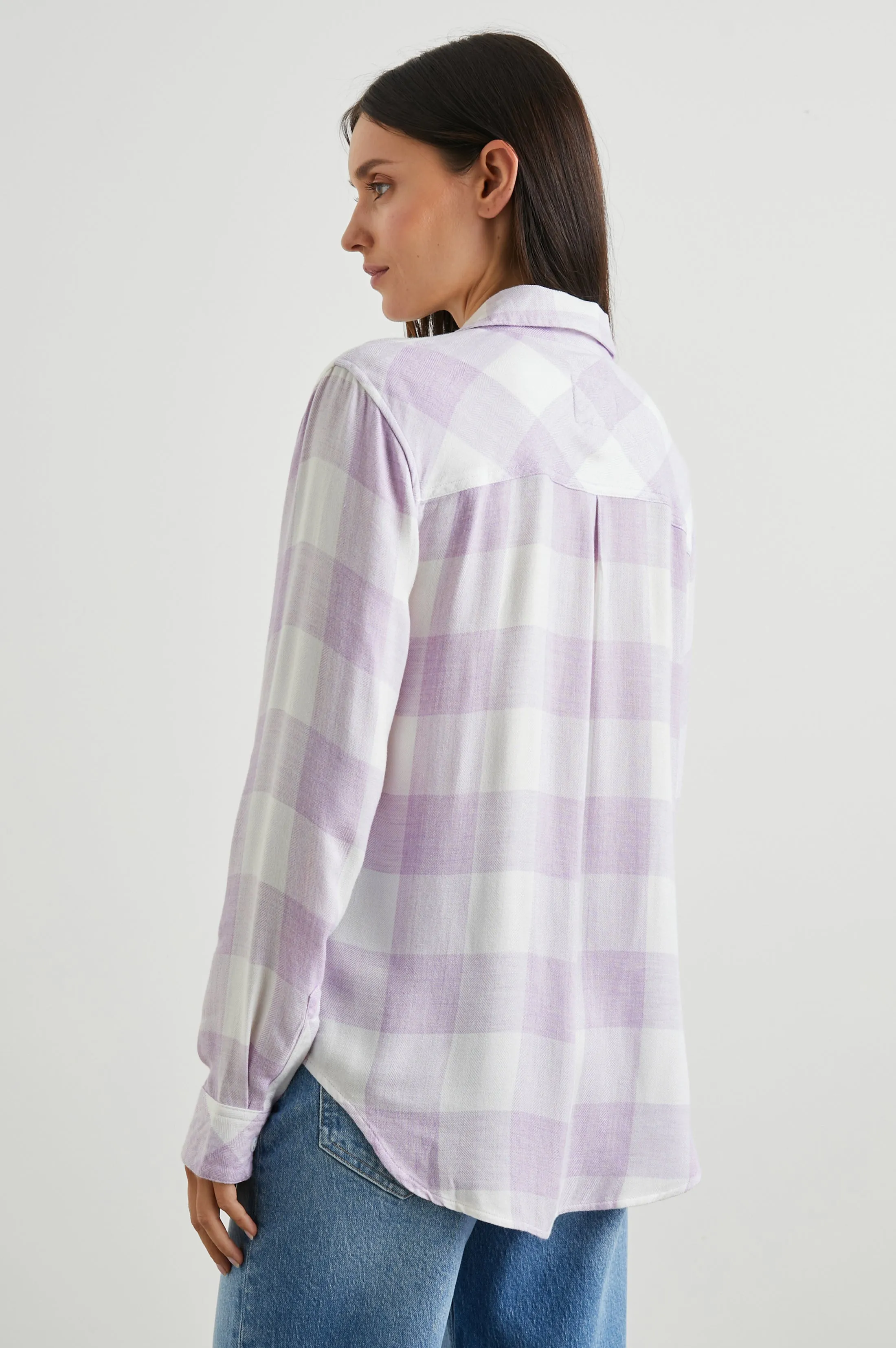 HUNTER SHIRT - LAVENDER EGRET sold by Rails product image thumbnail 3