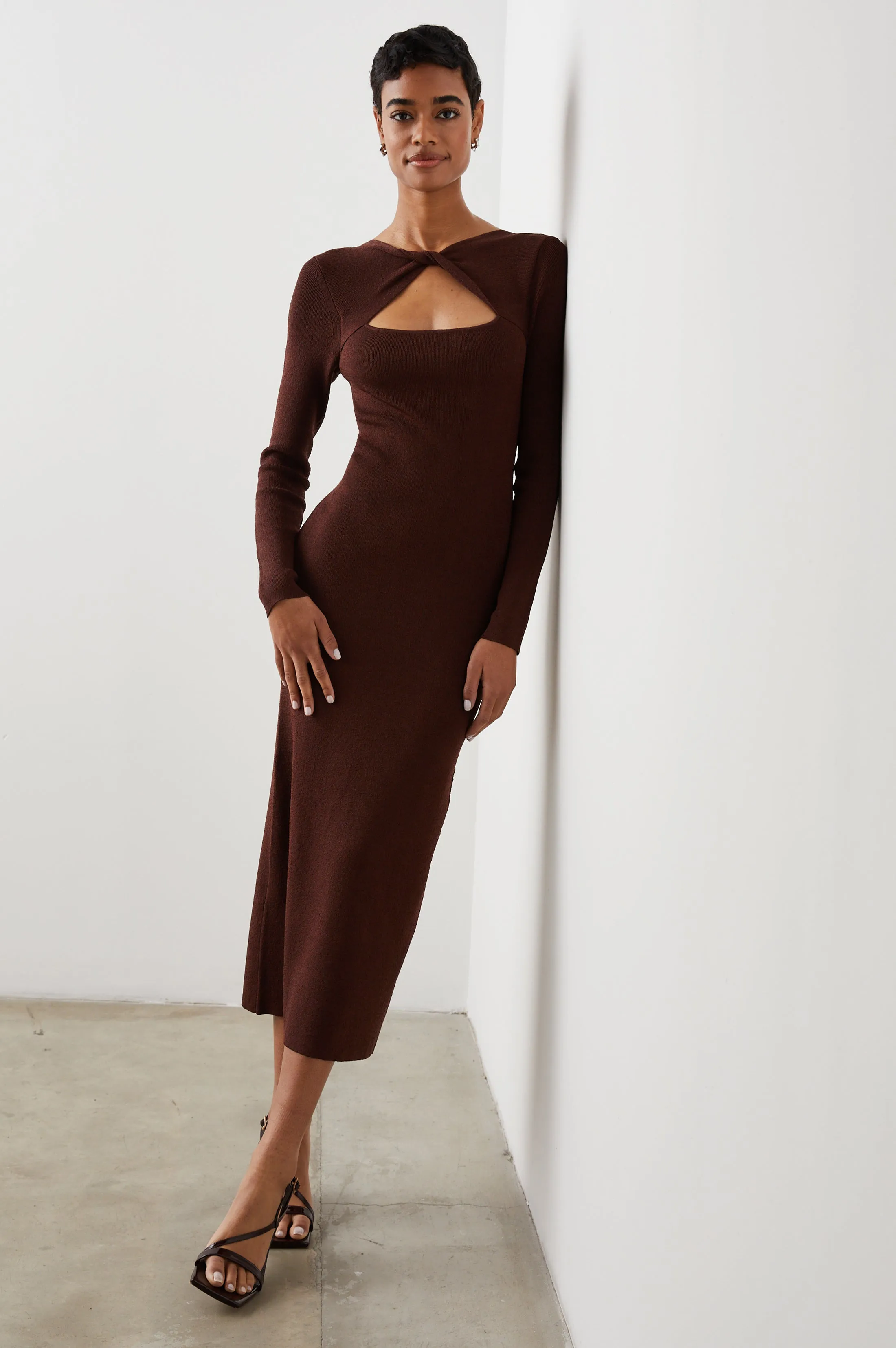 NEVE DRESS - BURGUNDY LUREX sold by Rails product image thumbnail 3