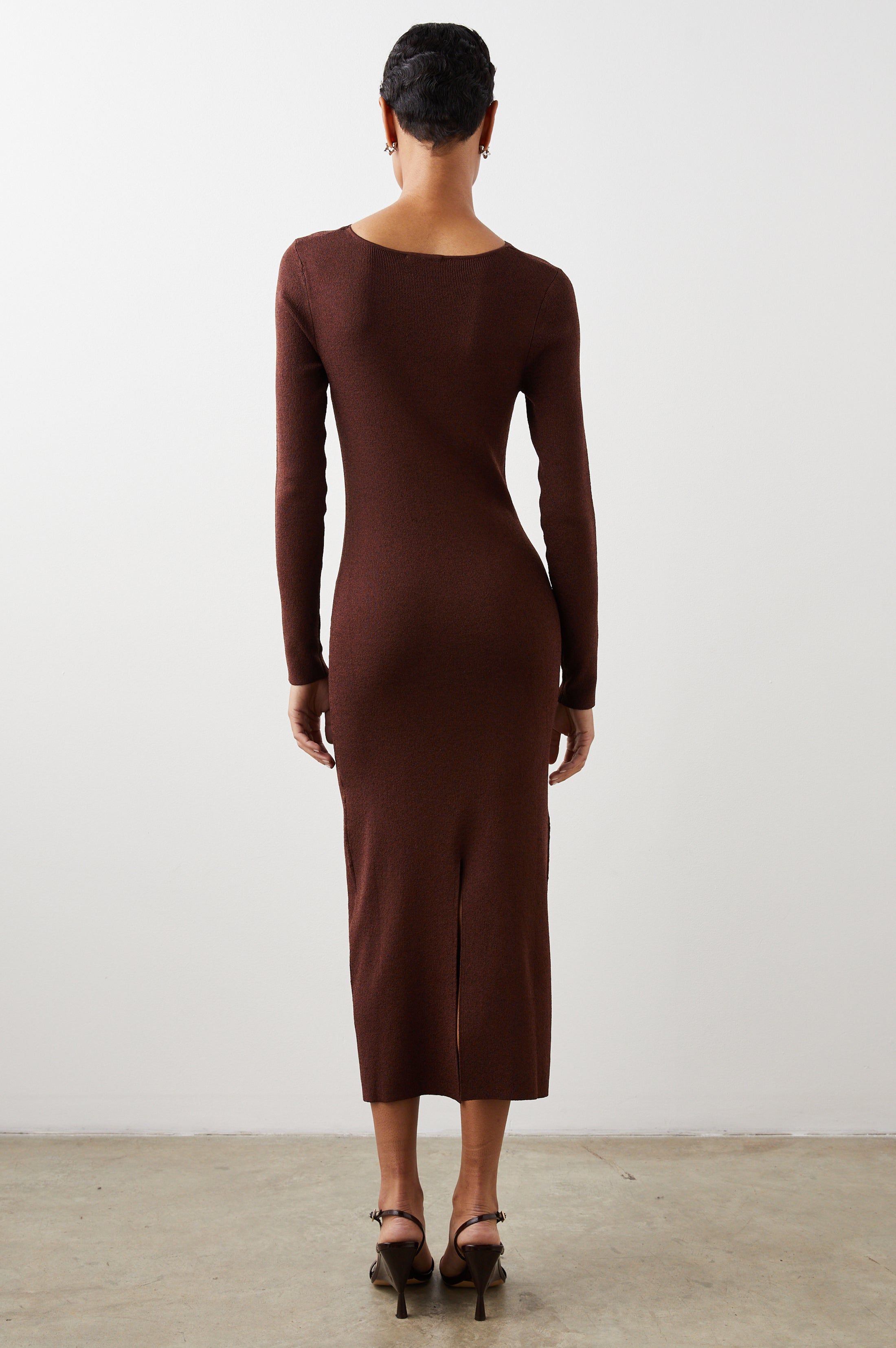 NEVE DRESS - BURGUNDY LUREX sold by Rails product image thumbnail 4