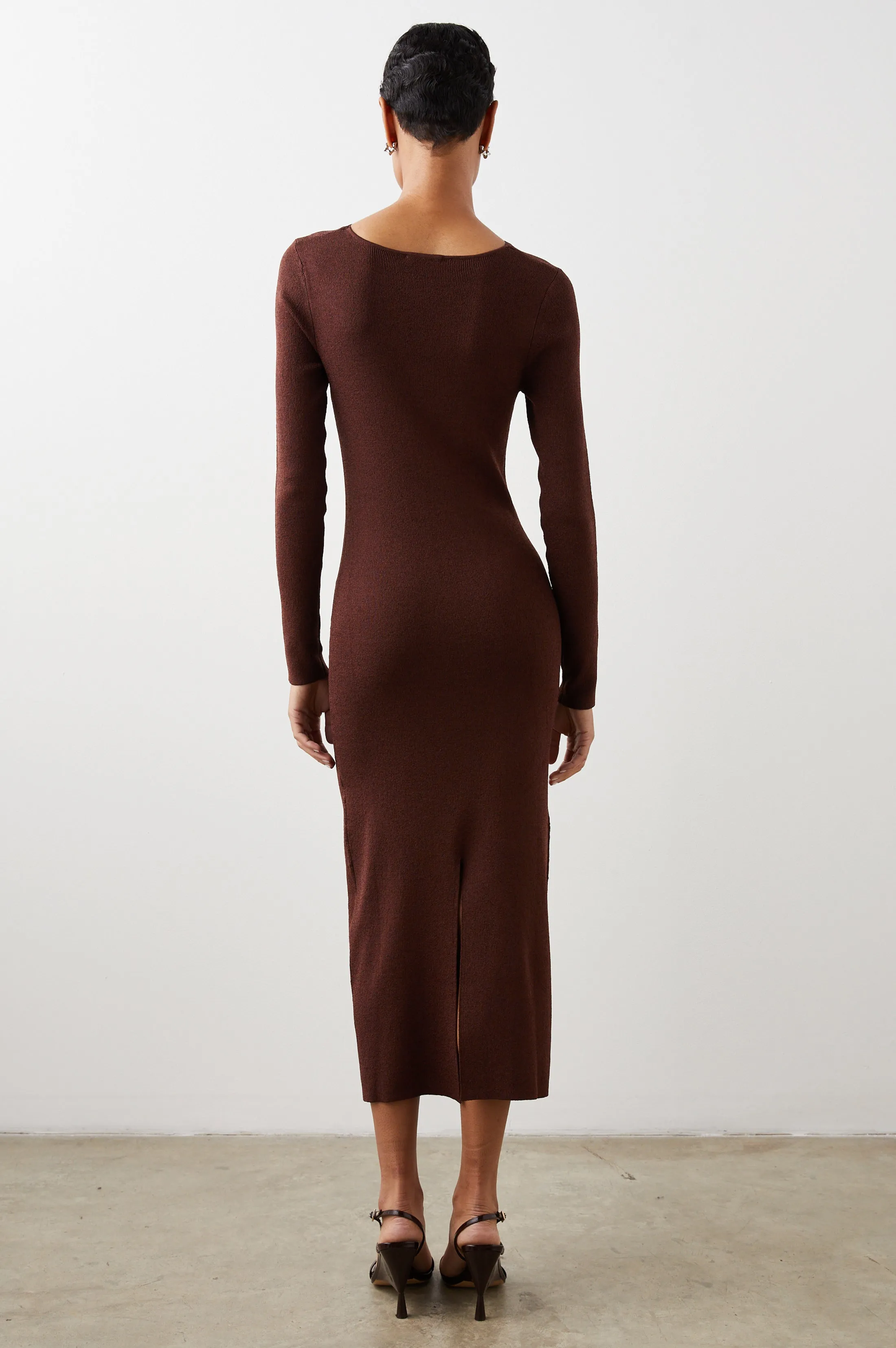NEVE DRESS - BURGUNDY LUREX sold by Rails product image thumbnail 4