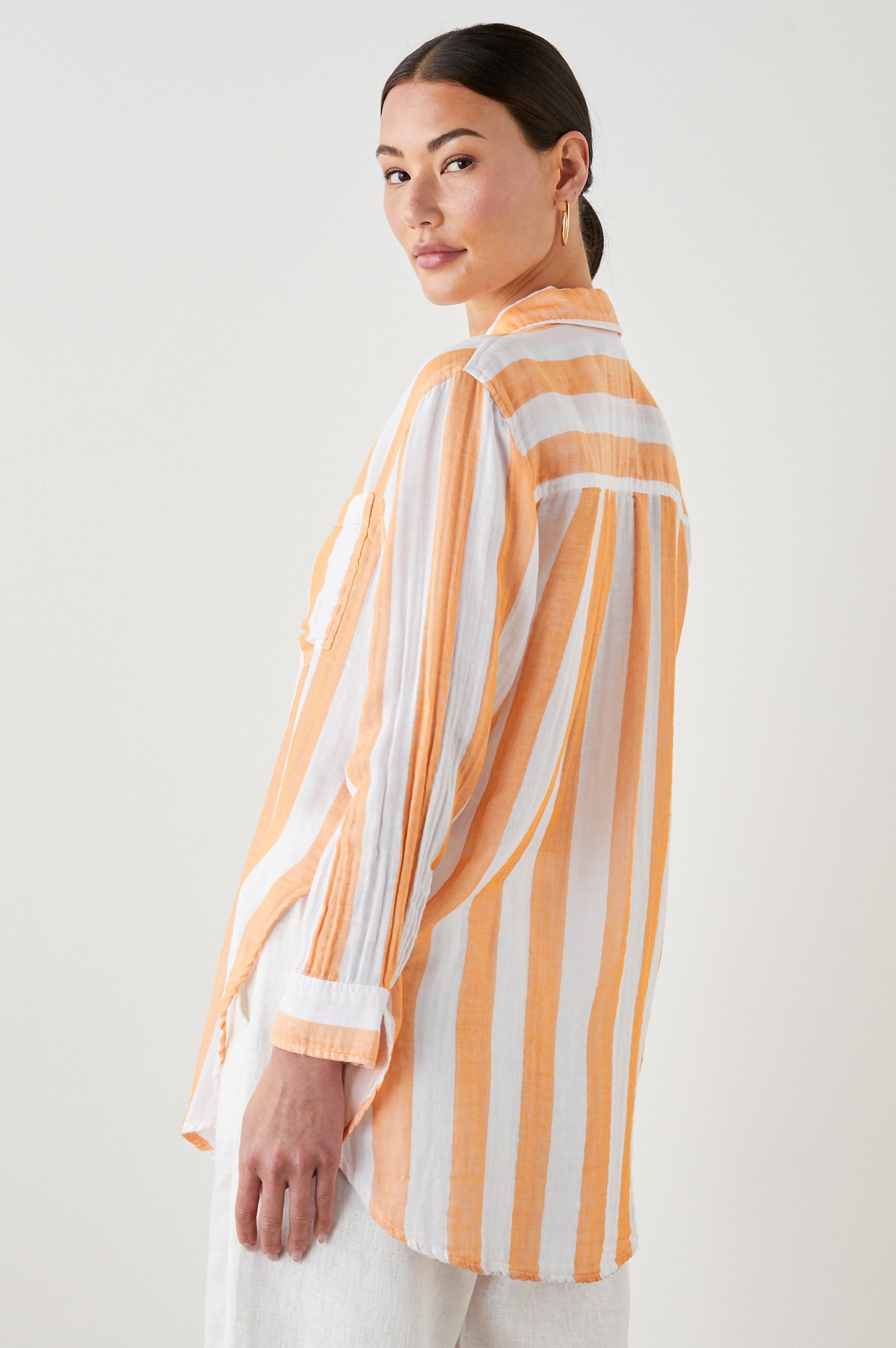 JAYLIN SHIRT - ORTONA STRIPE sold by Rails product image thumbnail 5