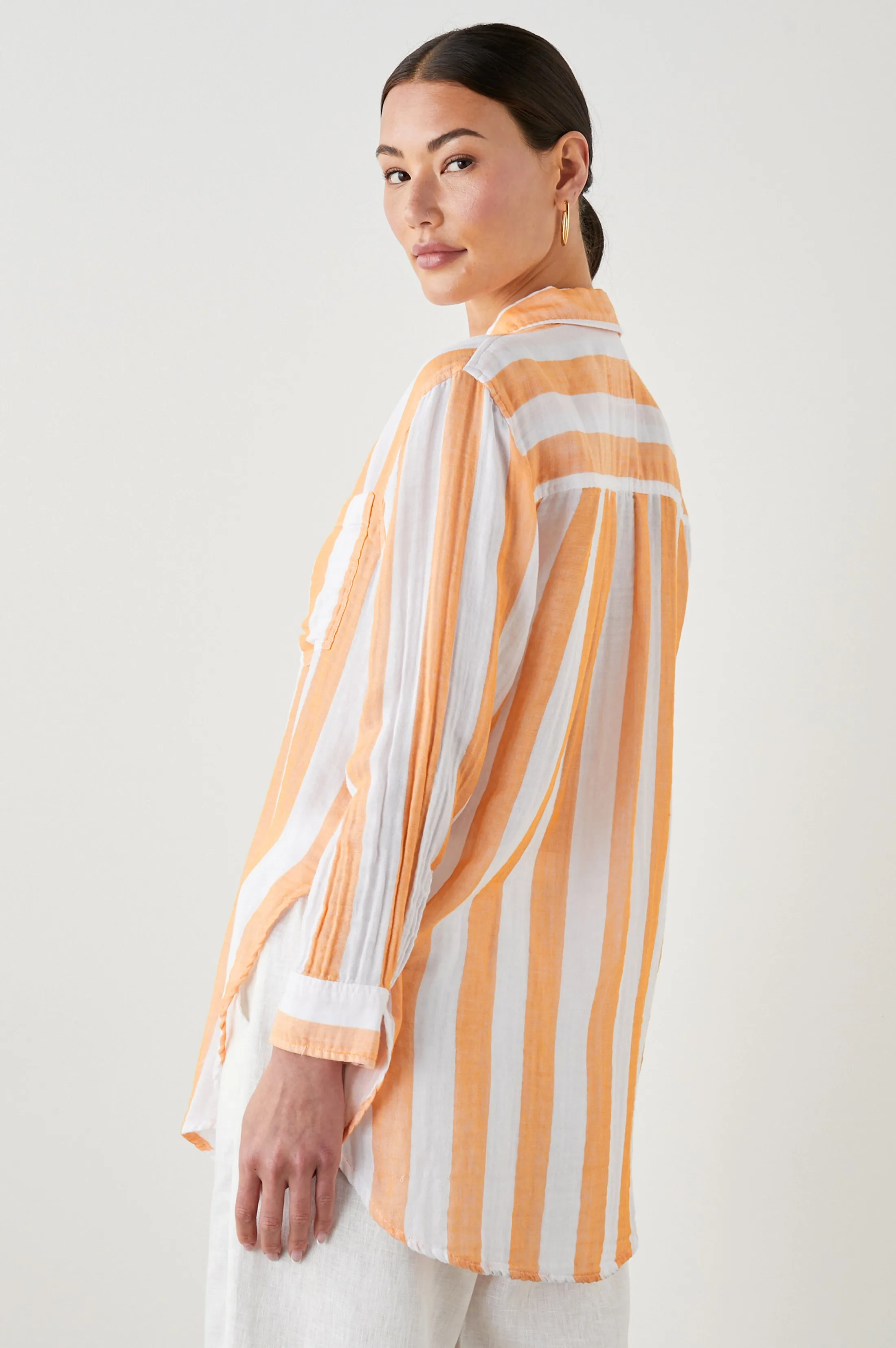 JAYLIN SHIRT - ORTONA STRIPE sold by Rails product image thumbnail 5