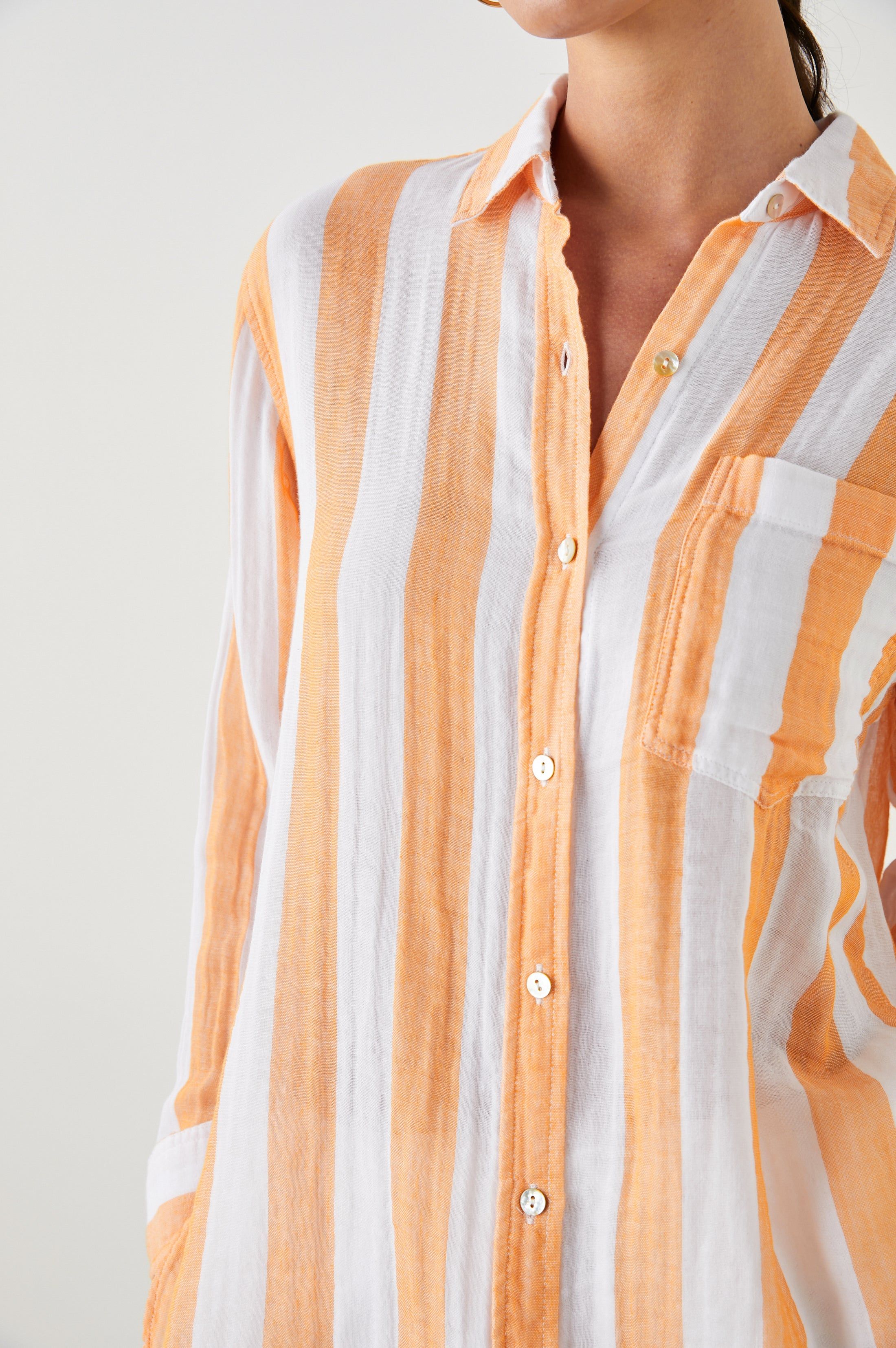 JAYLIN SHIRT - ORTONA STRIPE sold by Rails product image thumbnail 3