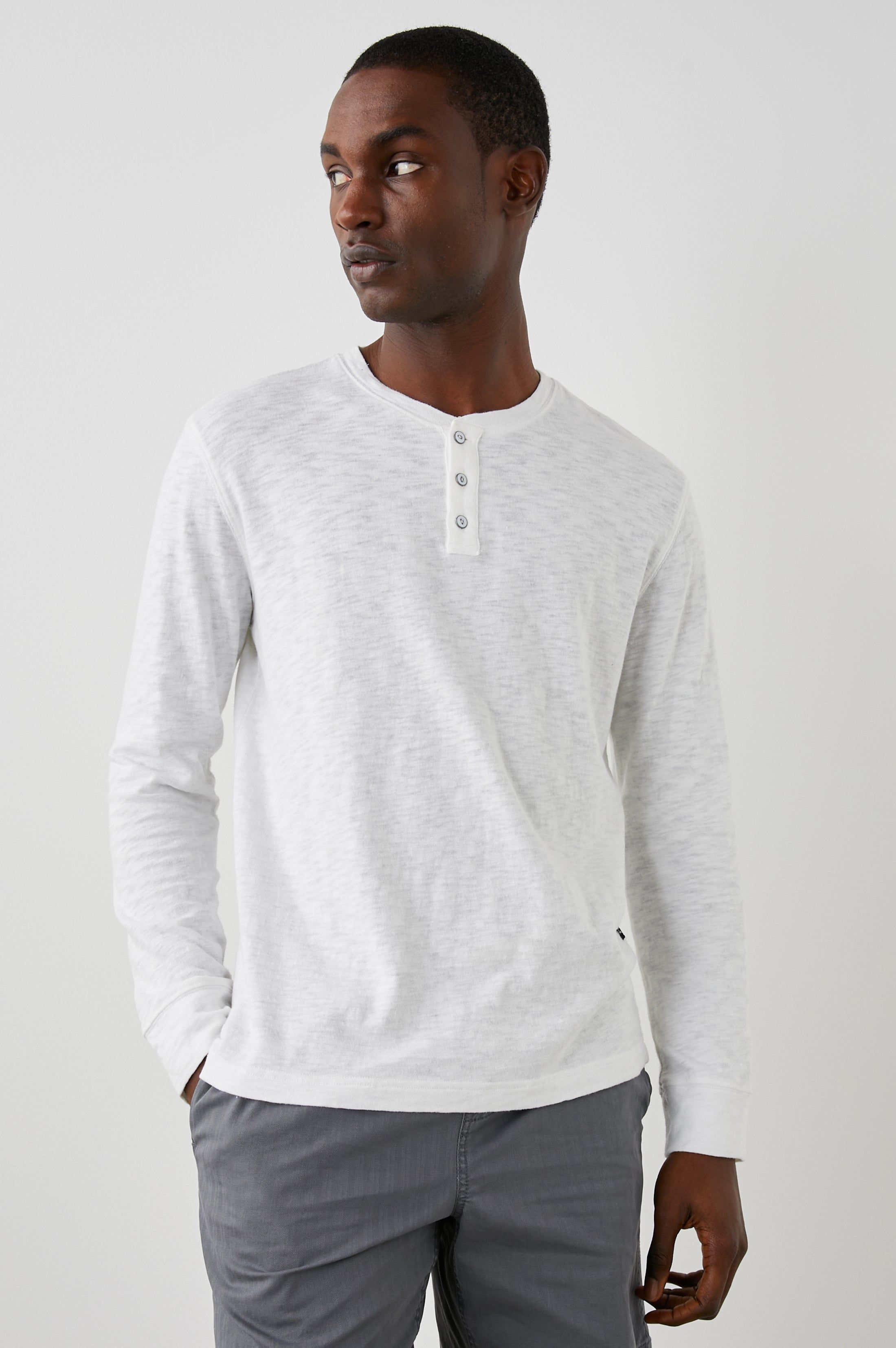 SKHI HENLEY - WHITE sold by Rails product image thumbnail 3