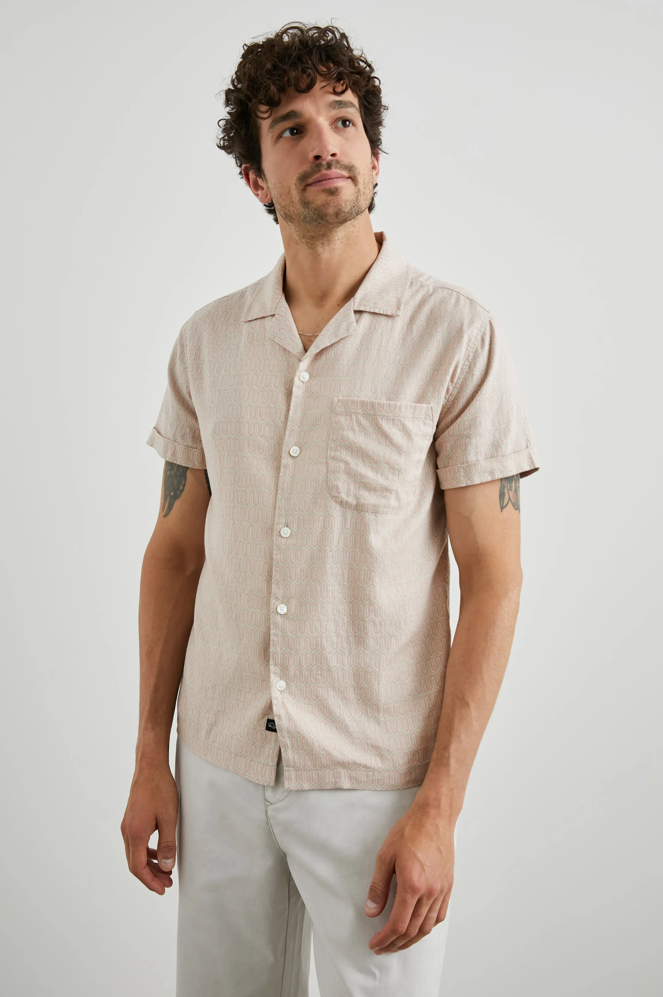 WAIMEA SHIRT - WISHBONE MAUVE sold by Rails product image thumbnail 2