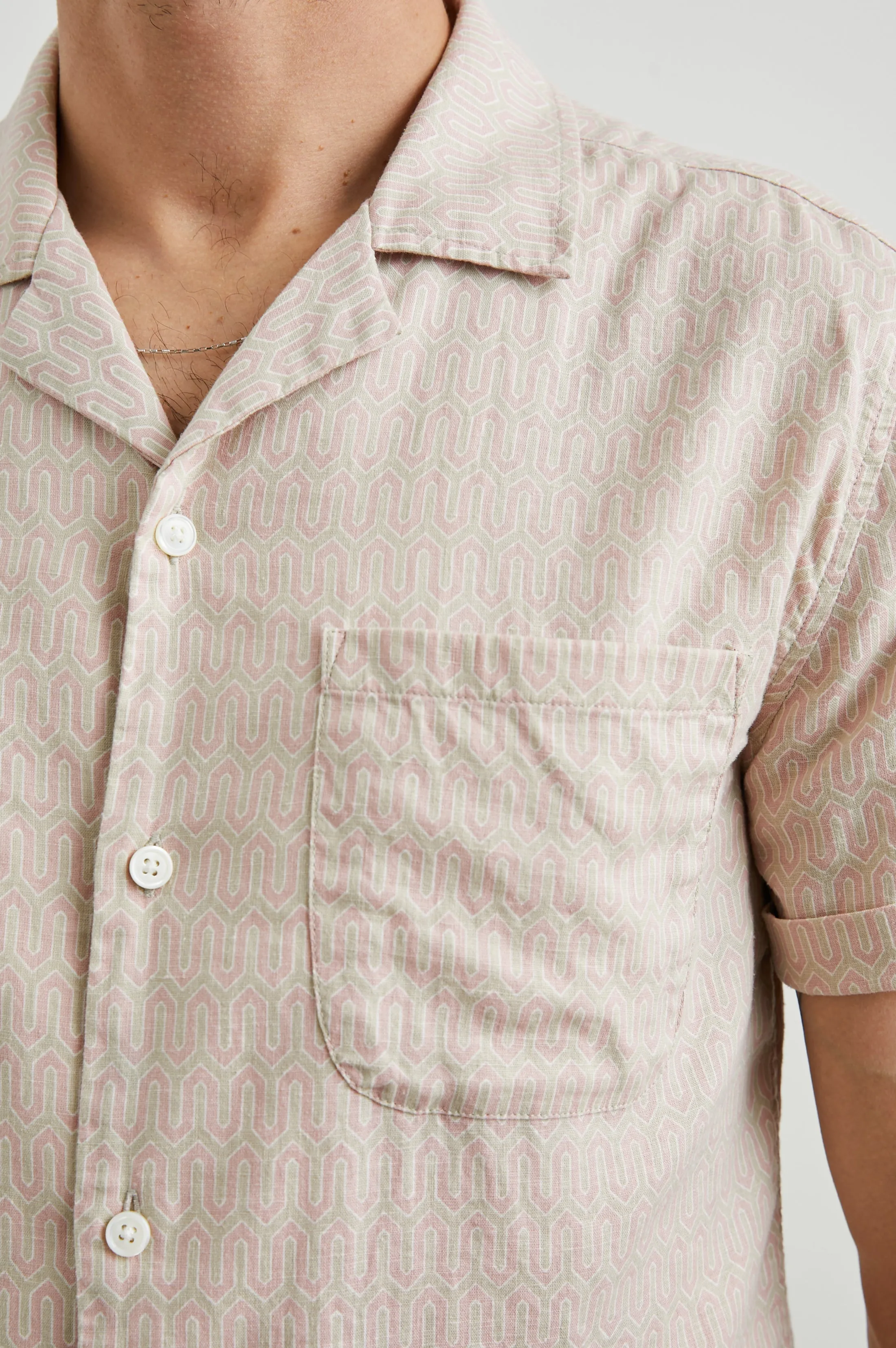 WAIMEA SHIRT - WISHBONE MAUVE sold by Rails product image thumbnail 3