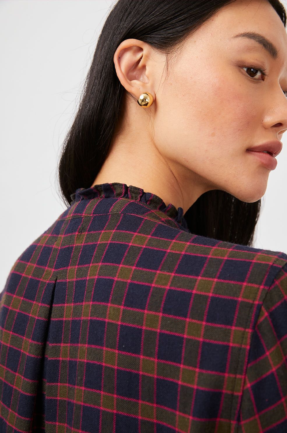 ANDIE TOP - NAVY OLIVE FUSCHIA sold by Rails product image thumbnail 2