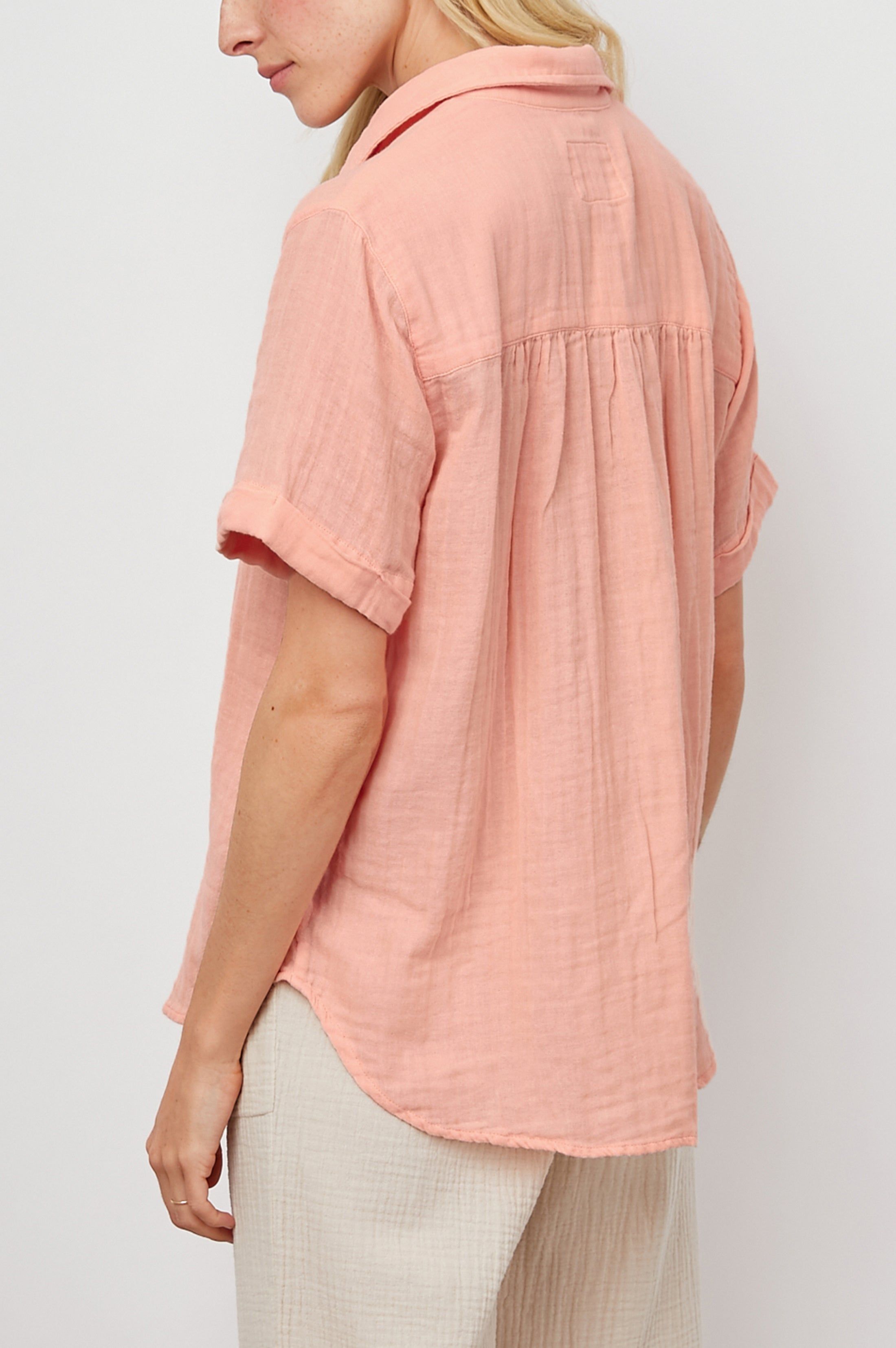 SAVANNAH SHIRT - FLAMINGO sold by Rails product image thumbnail 4