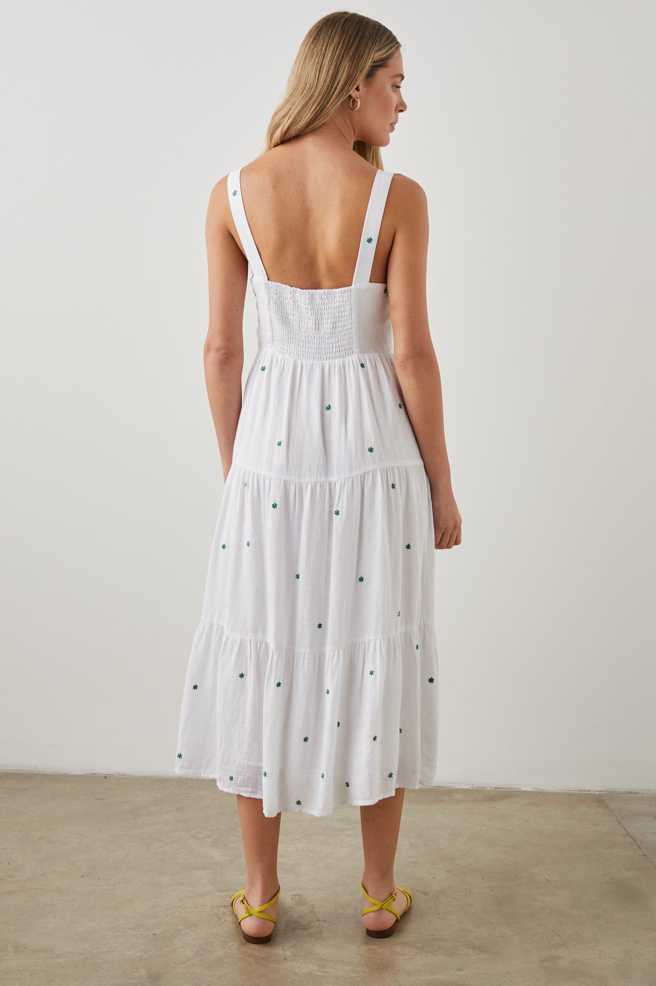 VIOLET DRESS - GREEN DAISY EMBROIDERY sold by Rails product image thumbnail 5