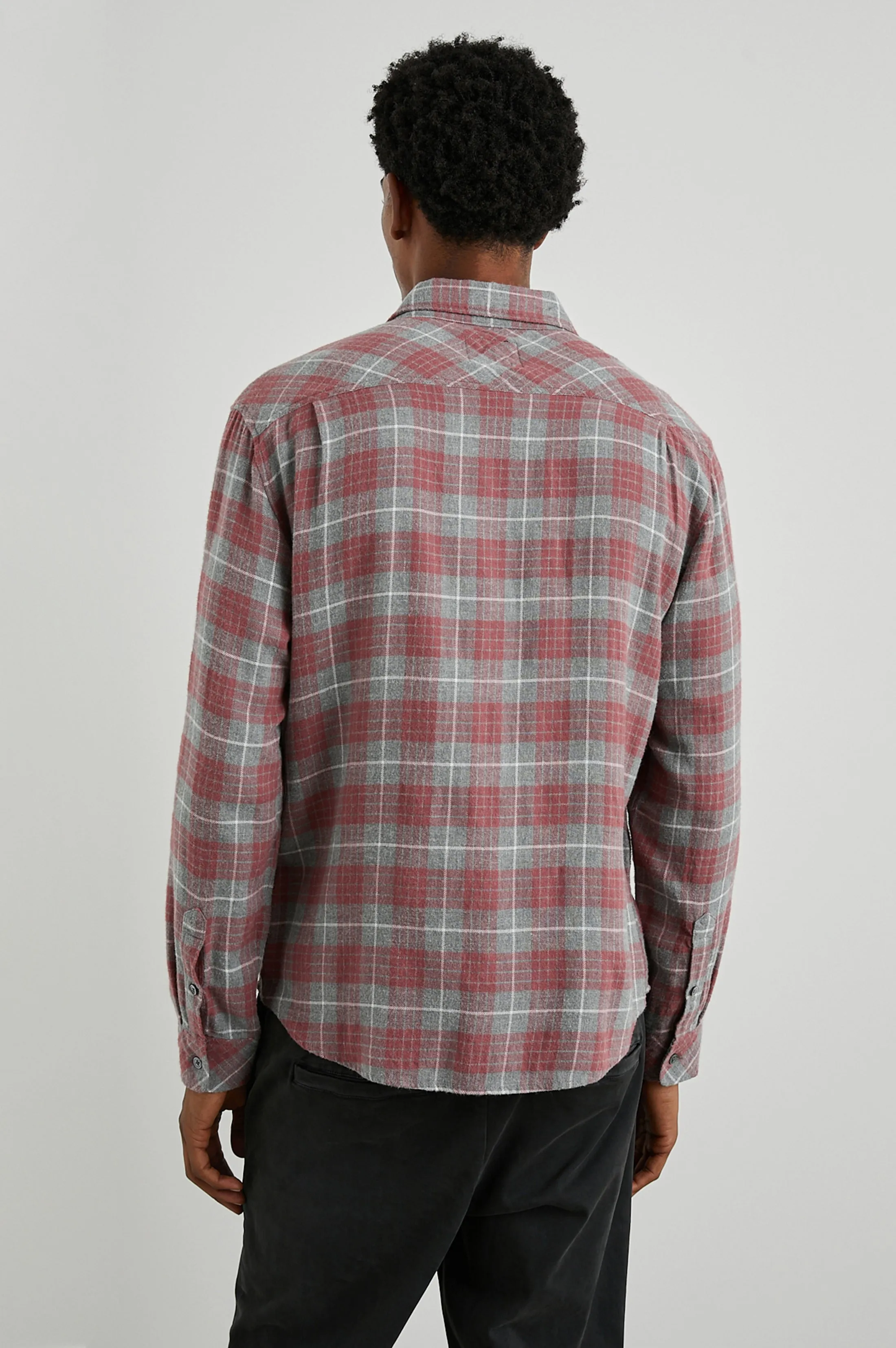 LENNOX SHIRT - BARN STEEL DOVE sold by Rails product image thumbnail 5