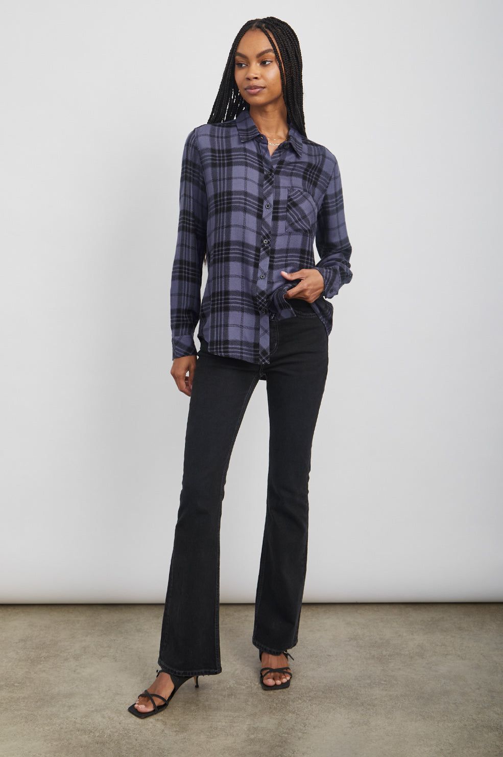 HUNTER SHIRT - SAPPHIRE ASH sold by Rails product image thumbnail 3