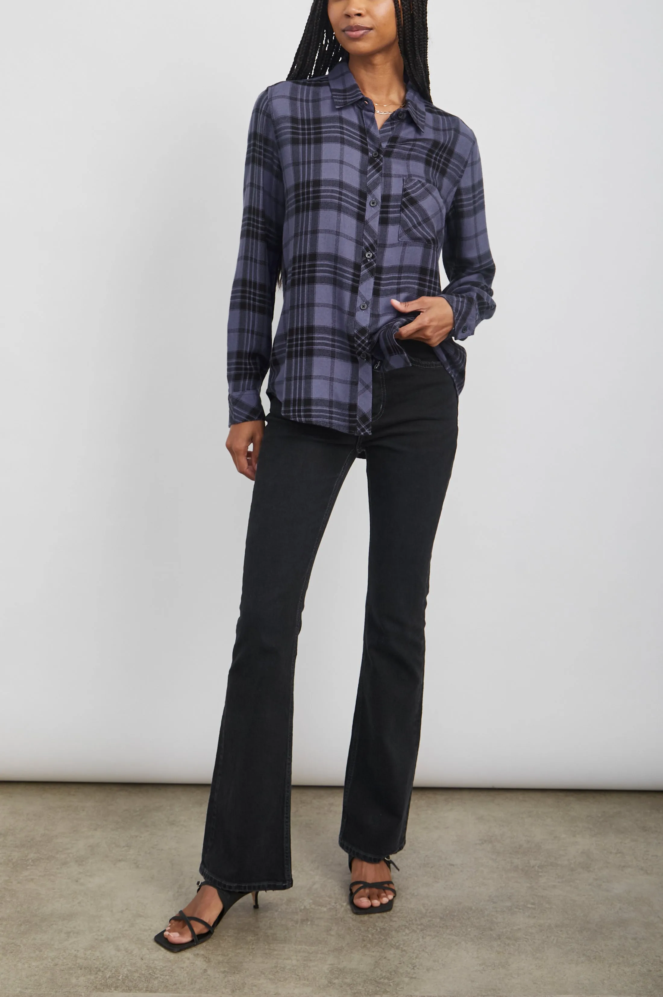 HUNTER SHIRT - SAPPHIRE ASH sold by Rails product image thumbnail 3