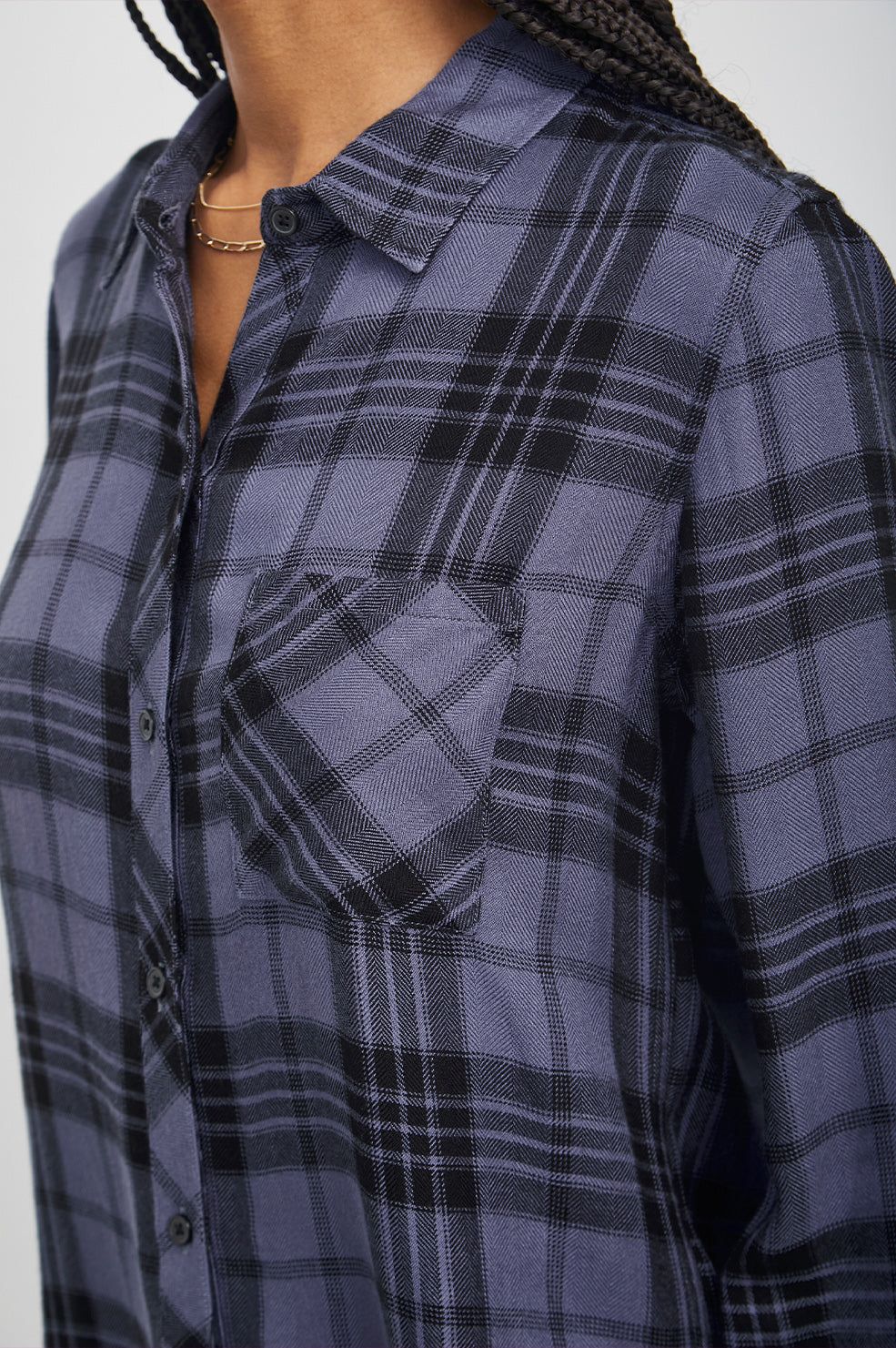 HUNTER SHIRT - SAPPHIRE ASH sold by Rails product image thumbnail 2