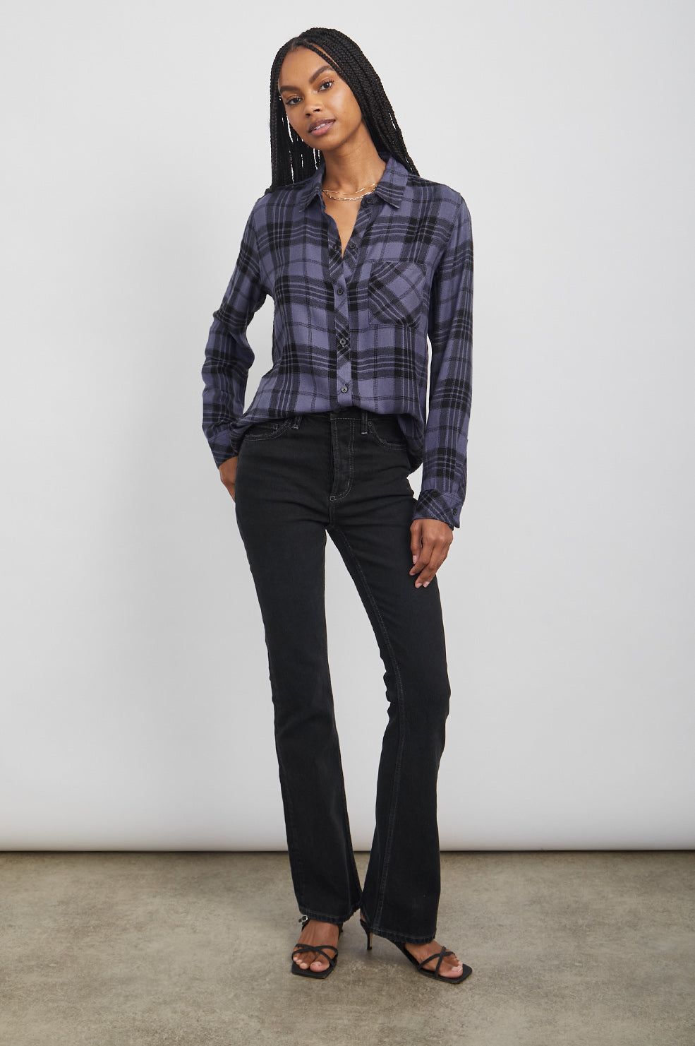 HUNTER SHIRT - SAPPHIRE ASH sold by Rails