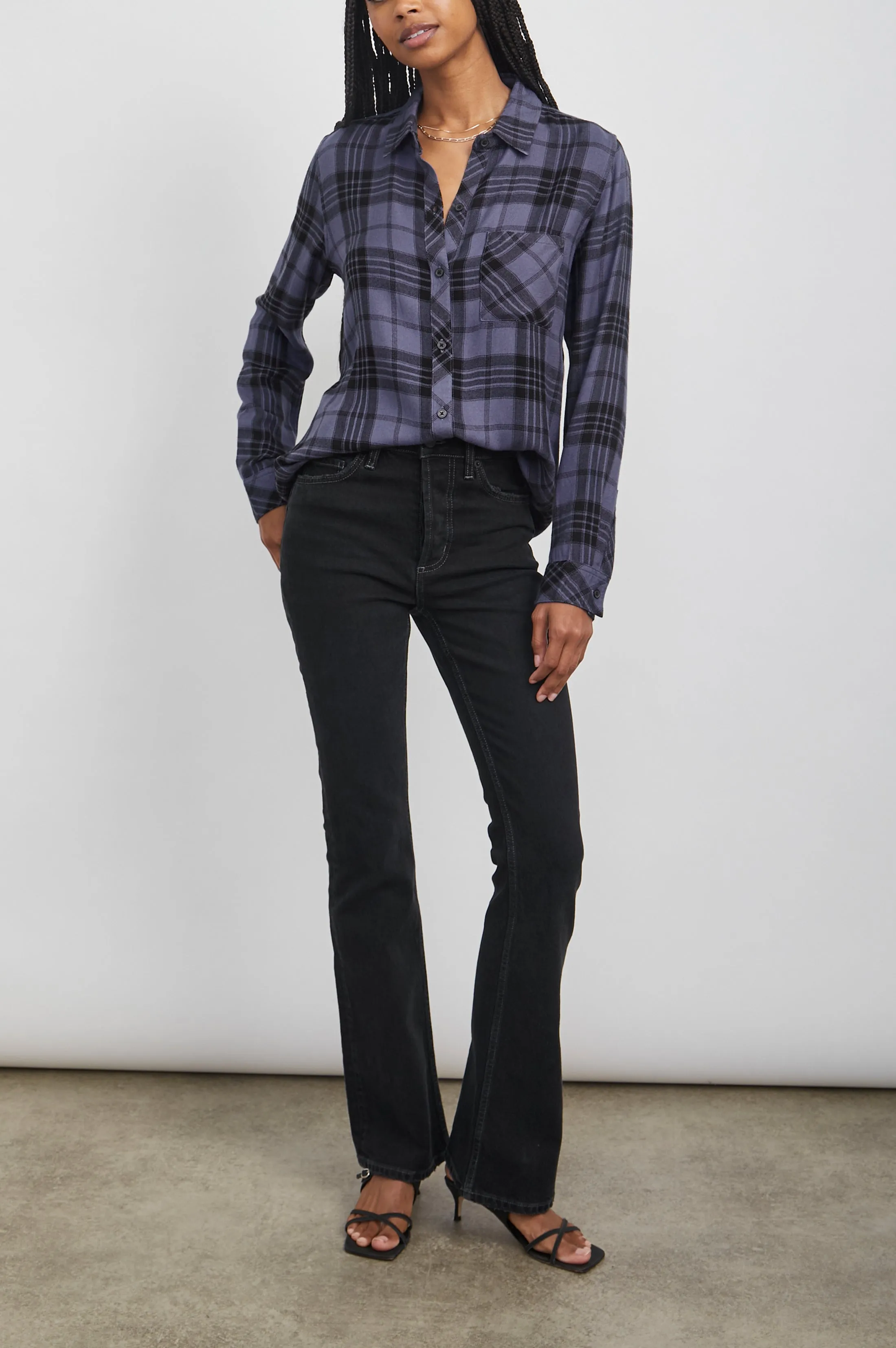 HUNTER SHIRT - SAPPHIRE ASH sold by Rails product image thumbnail 4