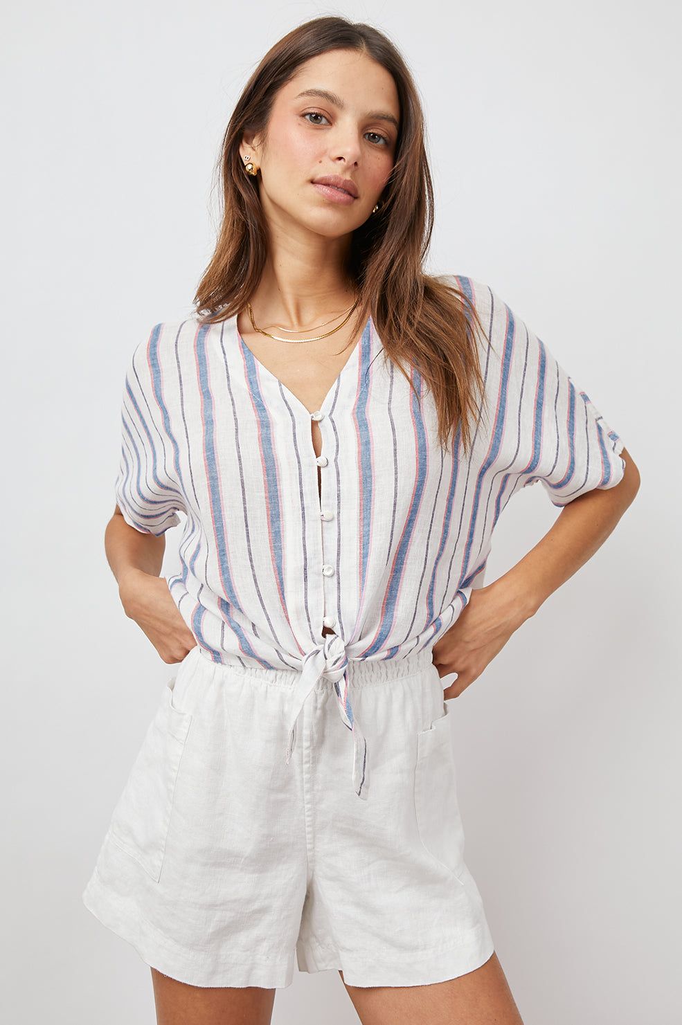 THEA TOP - TAHITI STRIPE sold by Rails