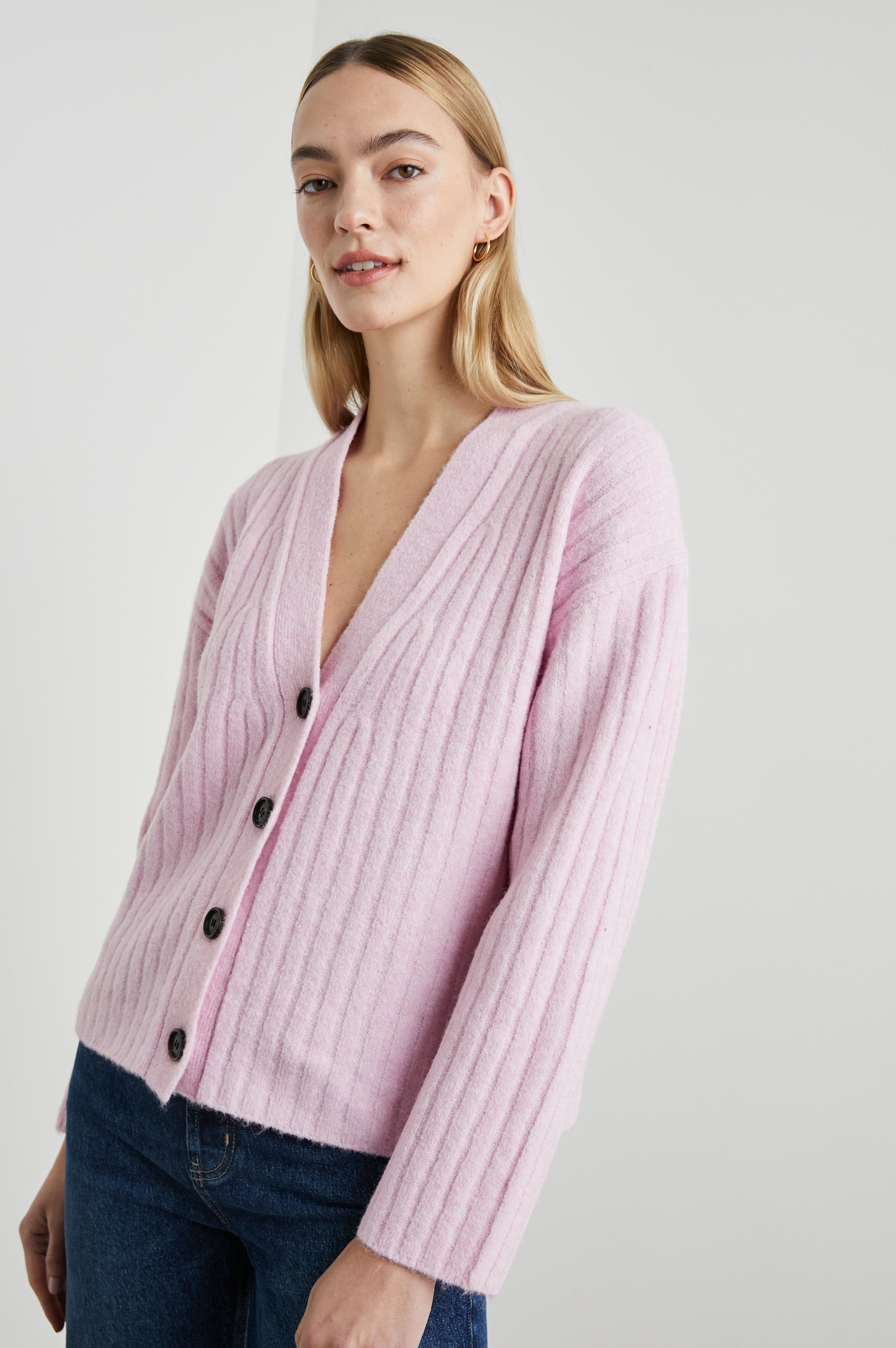 MORGAN CARDIGAN - LILAC sold by Rails product image thumbnail 4