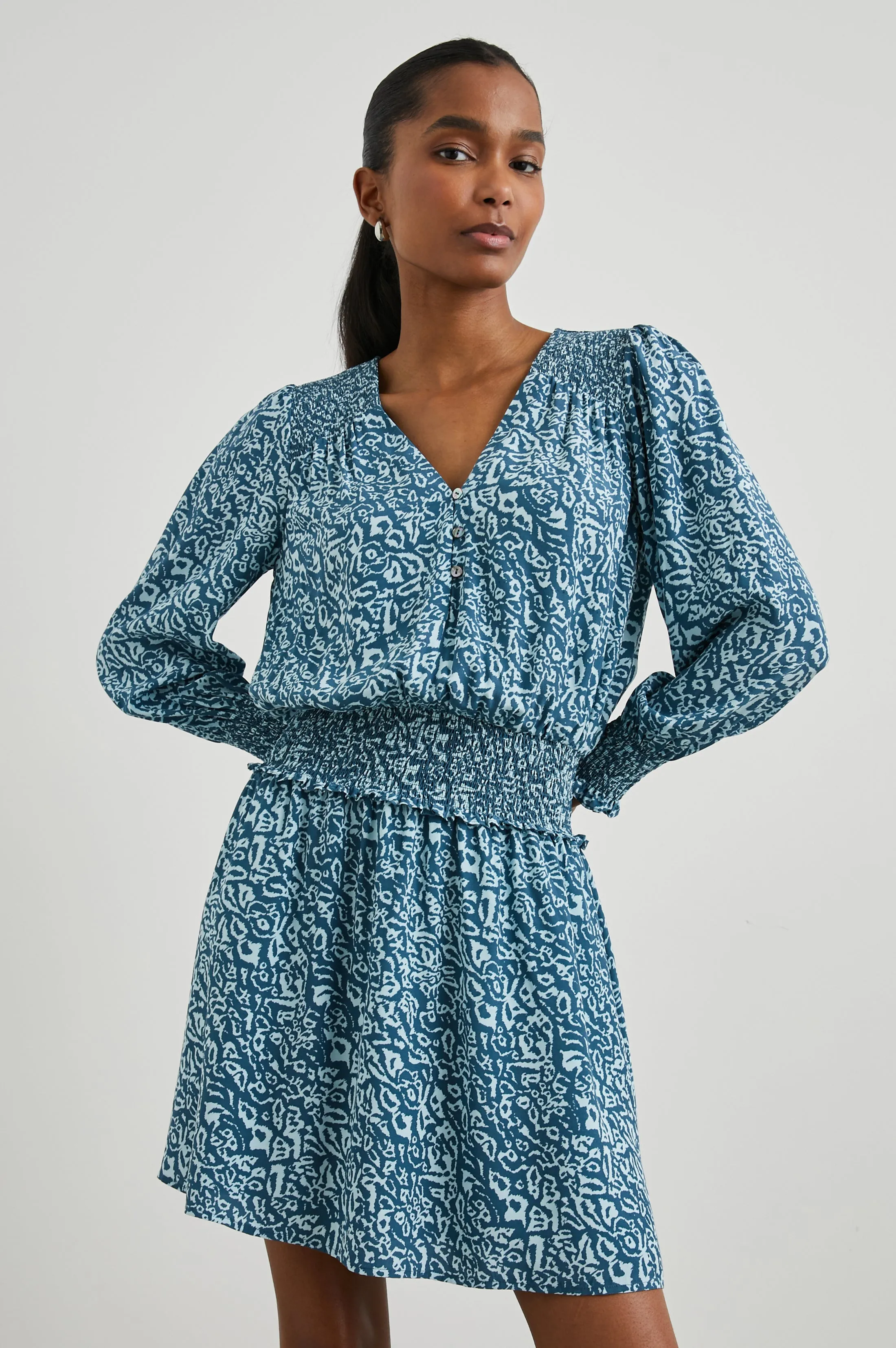 ZANA DRESS - BLUE HAVANA sold by Rails