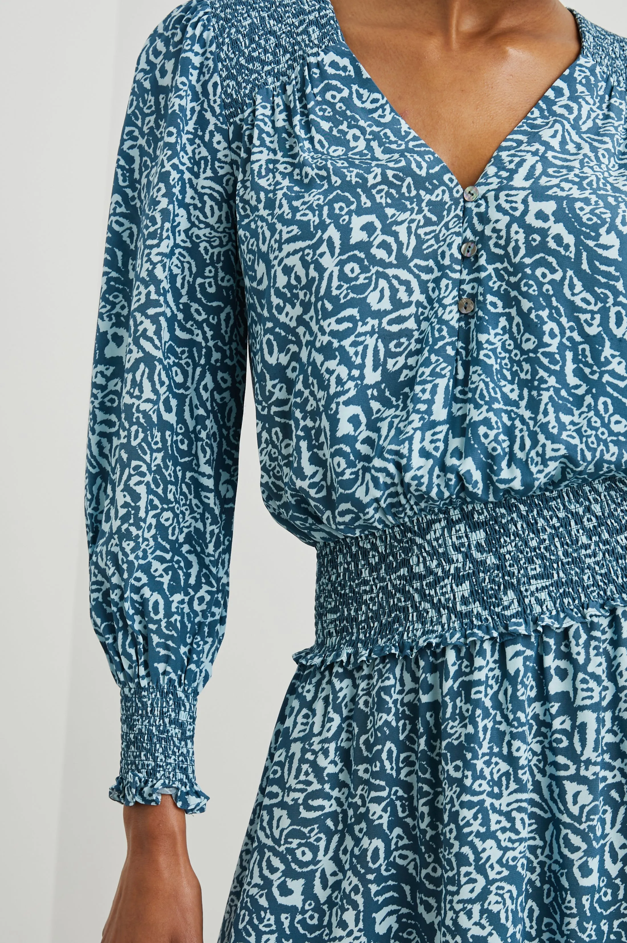 ZANA DRESS - BLUE HAVANA sold by Rails product image thumbnail 2
