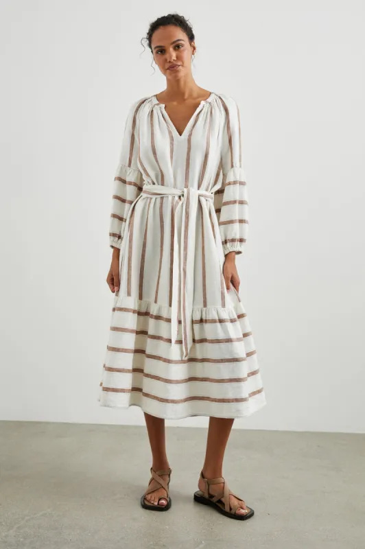 VITTORIA DRESS - COCONUT STRIPE sold by Rails