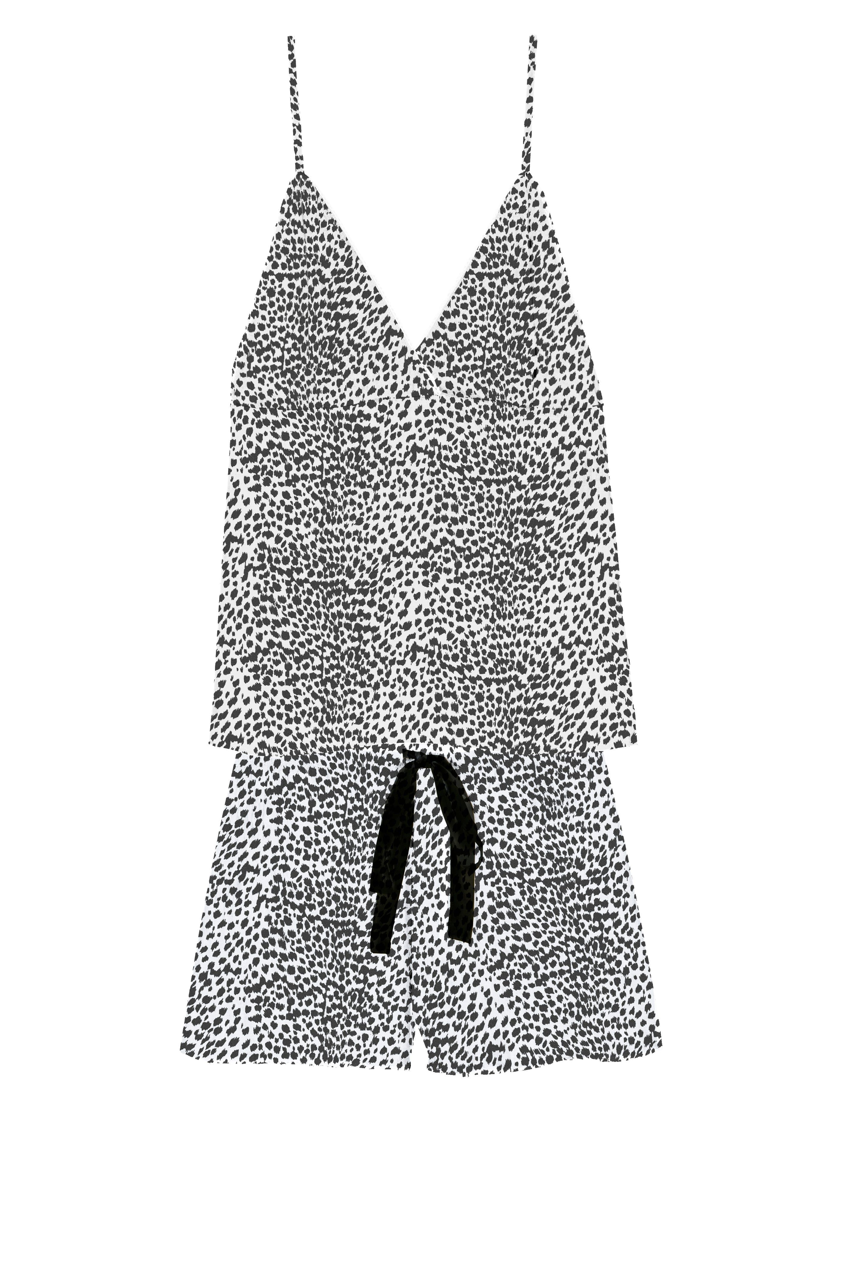 CHARLOTTE PAJAMA SET - IVORY BLACK LYNX sold by Rails product image thumbnail 6