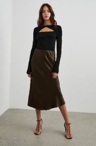 ANYA SKIRT - DARK MOSS sold by Rails